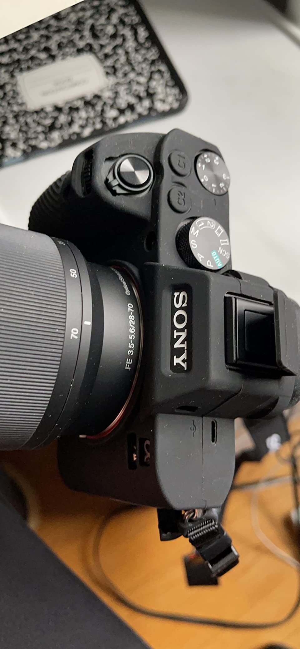 Sony A7II Case, BolinUS Fullbody Ultra-Thin Lightweight Rubber Soft Silicone Housing Case Bag Cover for Sony Alpha A7ii A7R2 A7Rii A7sii (Black) customer photo 1