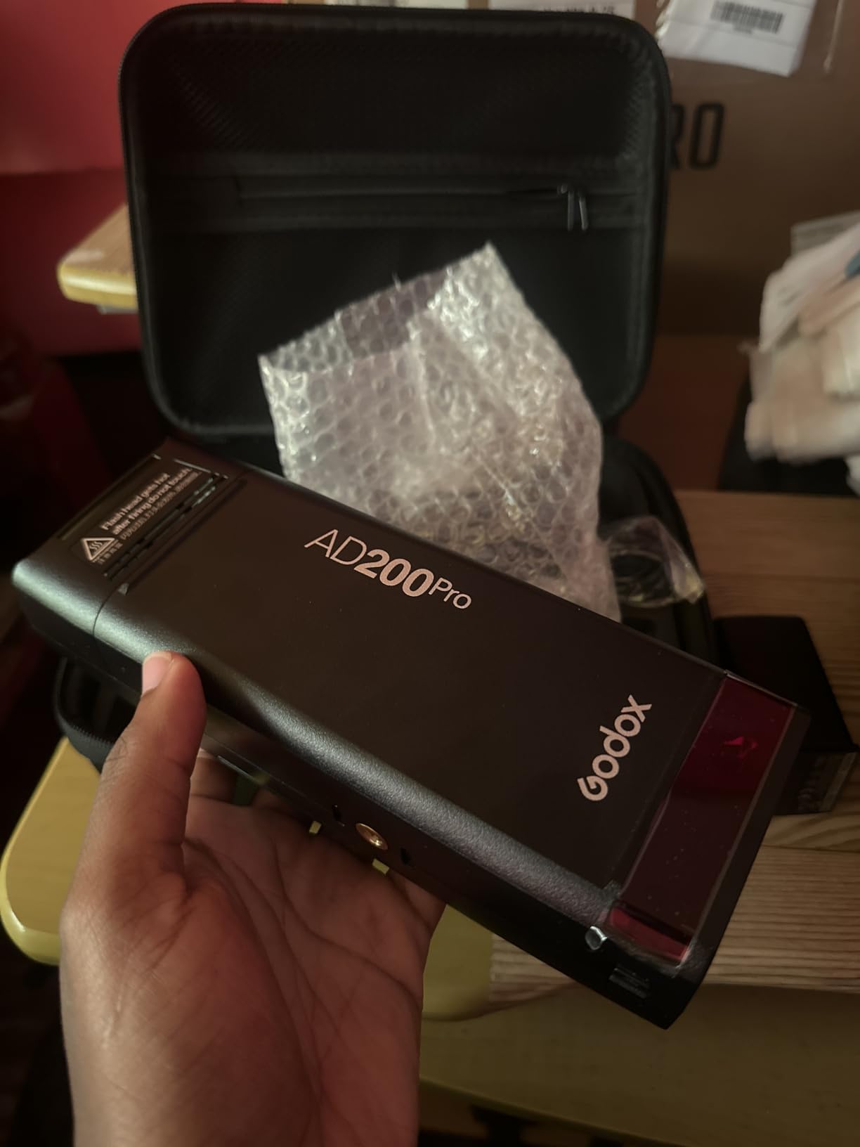 Godox AD200 Pro AD200Pro Flash Strobe, TTL Pocket Flash Monolight, 200W 2.4G Speedlite HSS 1/8000s 2900mAh Li-ion Battery, 500 Full Power Flashes, Bare Bulb/Speedlite Fresnel Flash Head customer photo 1