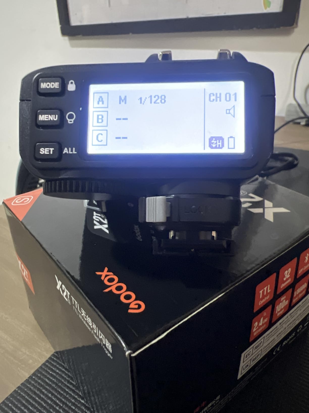 Godox X2T-S TTL Wireless Flash Trigger for Sony, Bluetooth Connection, 1/8000s HSS, 5 Separate Group Buttons, Relocated Control-Wheel, New Hotshoe Locking, New AF Assist Light customer photo 1