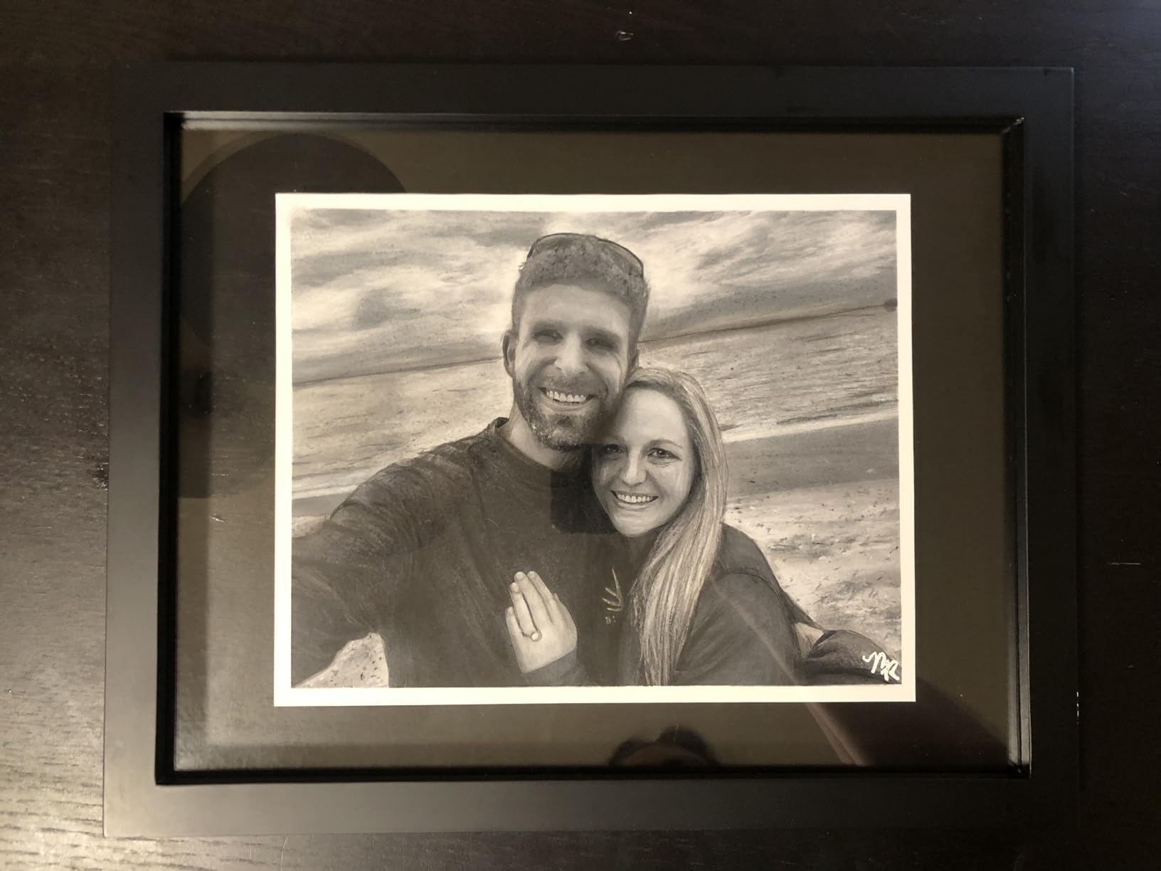 ONE WALL 11x14 Inch Floating Frame, Black Wood Double Glass Float Picture Frame Display 11x14/8x10/5x7 Inch Photos or Plant or Petal Specimens for Wall and Tabletop - Mounting Accessories Included customer photo 1