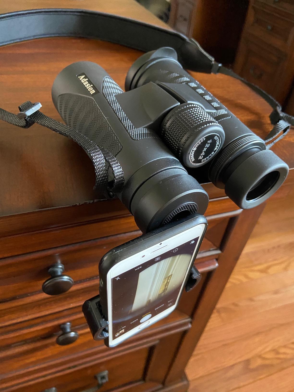 12x42 HD Binoculars for Adults High Powered with Phone Adapter and Tripod, Super Bright BAK4 Prism Waterproof Binoculars for Bird Watching customer photo 1