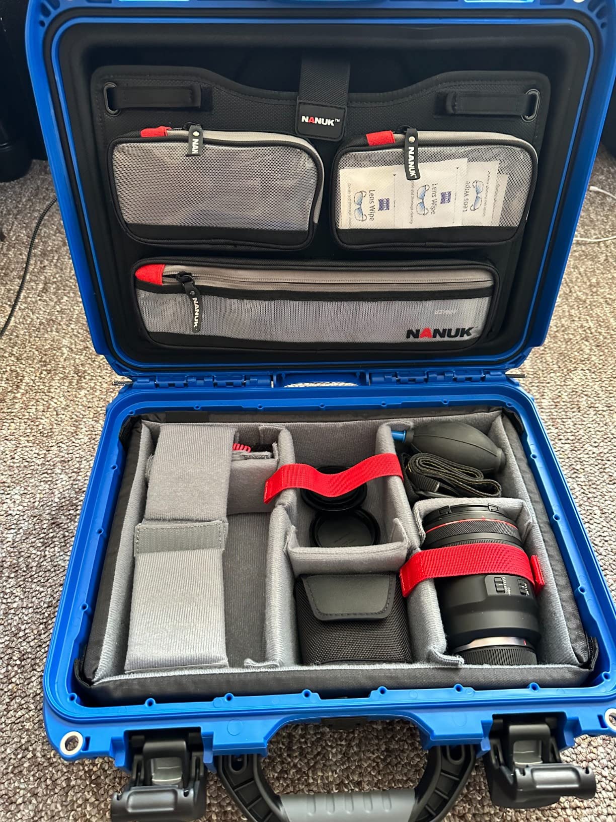 NANUK 920 Pro Photo Kit - Waterproof Travel Camera Hard Case with Padded Dividers & Lid Organizer, 16.7
