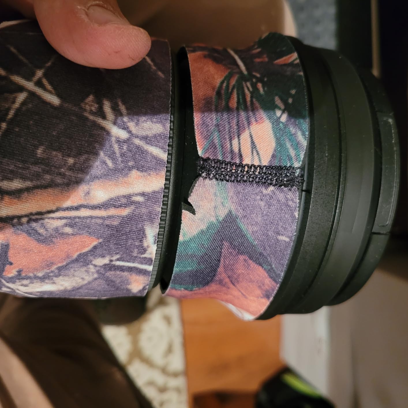 easyCover Lens protection Neoprene Lens Protection Camouflage Cover Cover for Sony FE 200-600 F5.6-6.3 G OSS Green camouflage customer photo 2