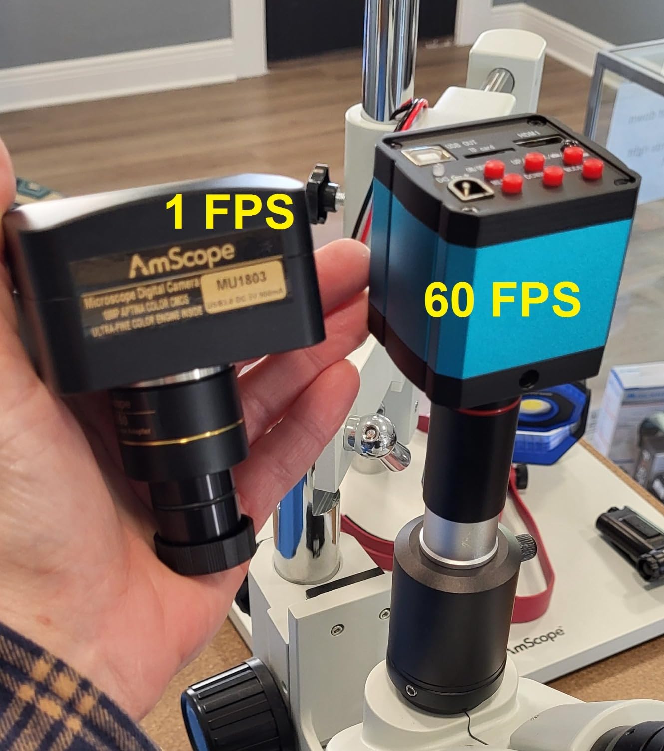 37MP 1080P 60FPS USB Microscope Camera Video HDMI Industry Microscope Camera with Conversion Adapter customer photo 1