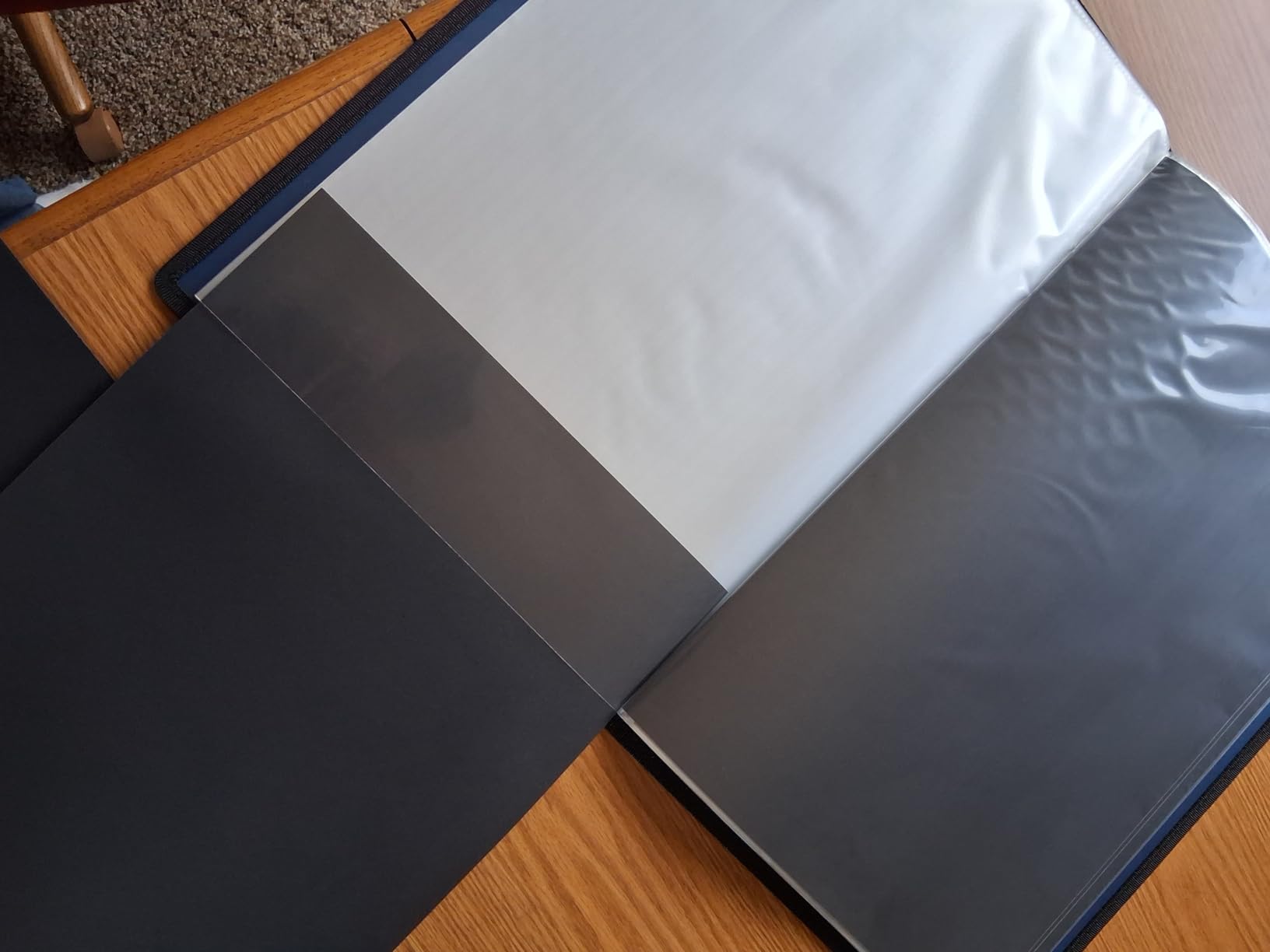 Dunwell 11x17 Art Portfolio Binder with Black Mounting Paper, Large Portfolio Folder, 24 Sleeves, Displays 48 Pages, Acid-Free customer photo 2