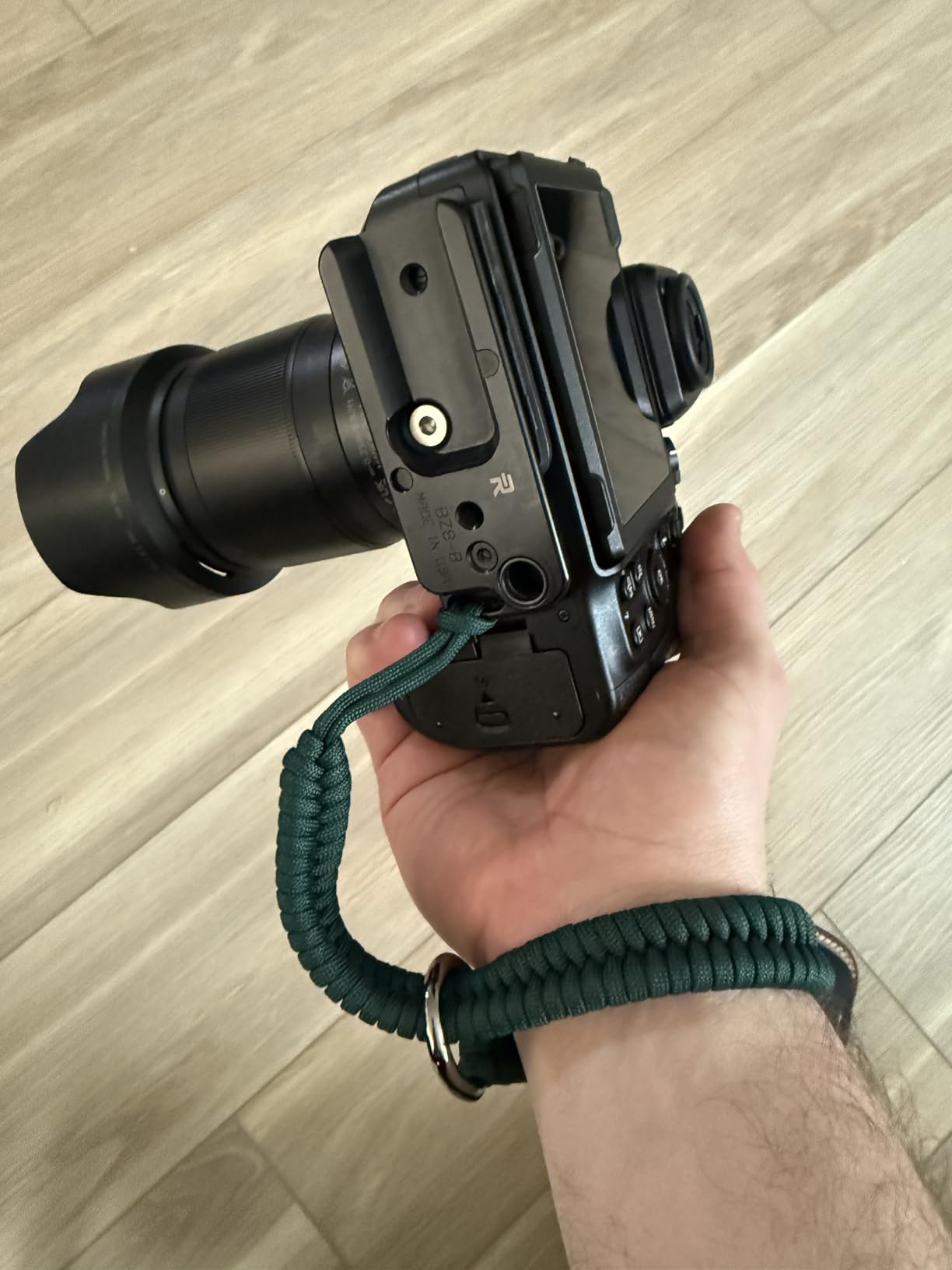 AQAREA Camera Wrist Strap for DSLR Mirrorless Camera, Quick Release Camera Hand Strap with Safer Connector (Black) customer photo 1