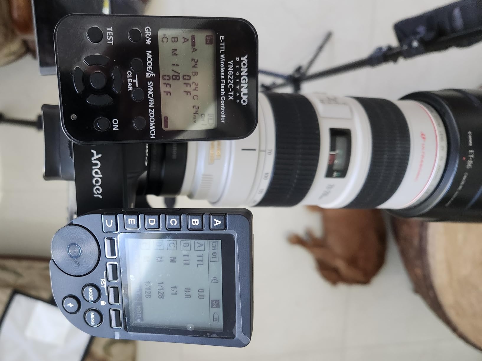 Andoer Dual Hot Shoe Flash Light Speedlite Bracket Splitter for Canon 7DII 70D 5DR 5DRS 5DIII 6D DSLR Camera Camcorder customer photo 1