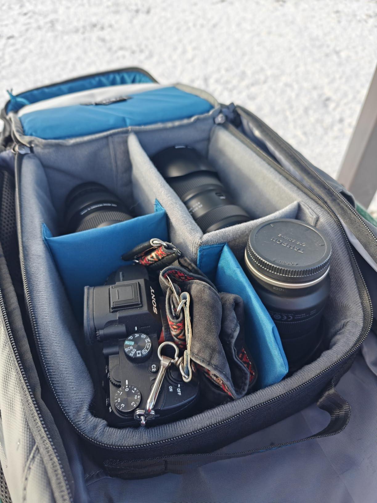Tenba BYOB 10 DSLR Backpack Insert - Turns any bag into a camera bag for DSLR and Mirrorless cameras and lenses - Blue (636-625) customer photo 1