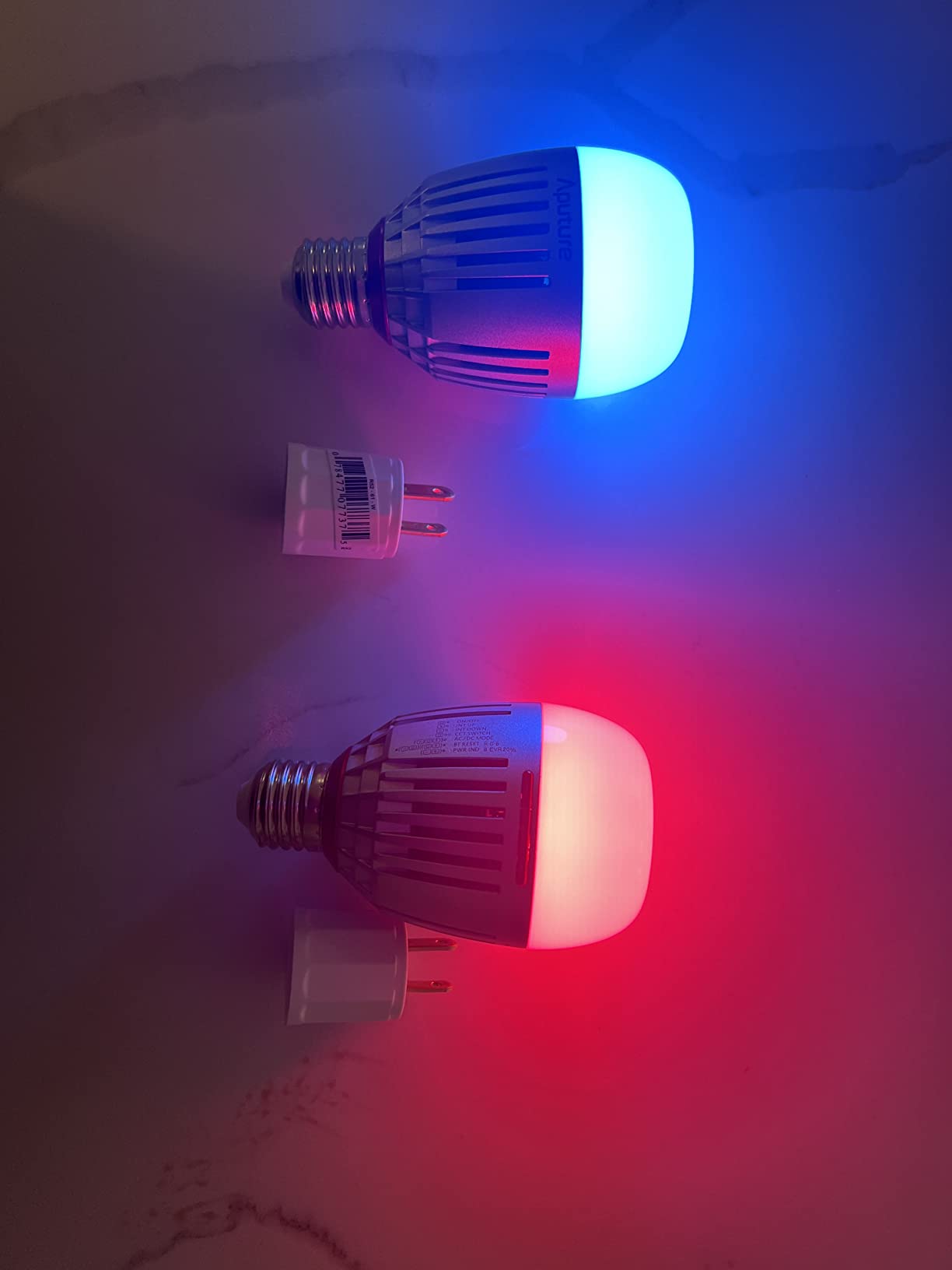 Accent B7C Smart Led Light Bulbs 7W RGBWW, TLCI 96+ CRI 95+ 2,000K-10,000K Adjustable 0-100% Stepless Dimming CCT/HSI/FX Mode App Control Built-in Battery/AC Power via E26/E27 Socket customer photo 2