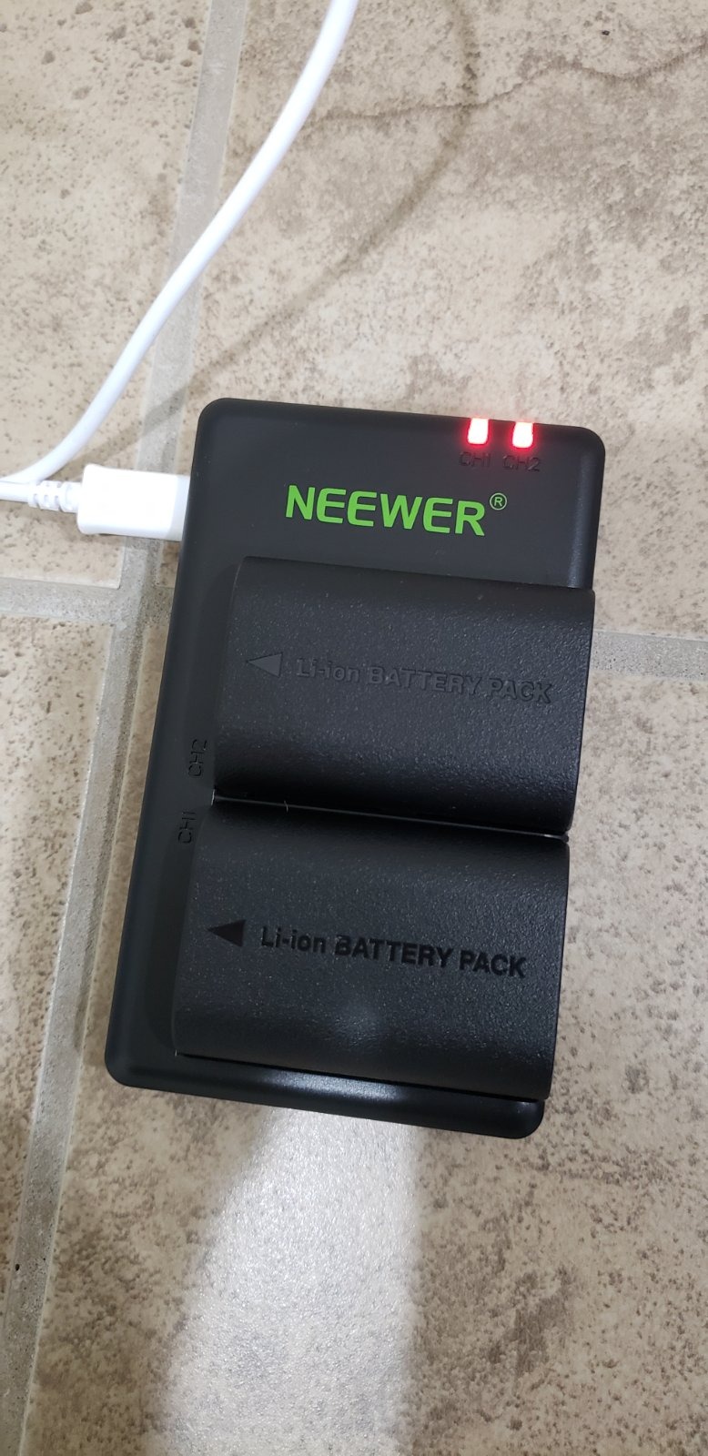 Replacement Battery and Charger Set for LP-E6NH, Compatible with Canon EOS R7, R5, R6, 5D II, 6D, 7D, 70D, 80D, 90D, 2-Pack 2250mAh Batteries and Dual Channel USB Charger customer photo 2