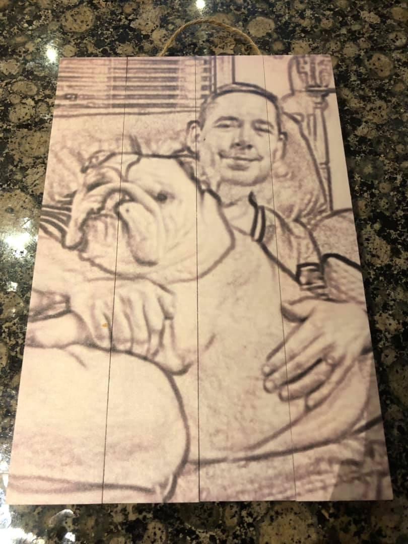 Artblox Custom Picture Frames On Real Wood Wall Art Print Pictures From Your Phone Wedding Baby Dog Family Mothers Day Customized Gifts Photo Prints Personalized Wall Decor - (8