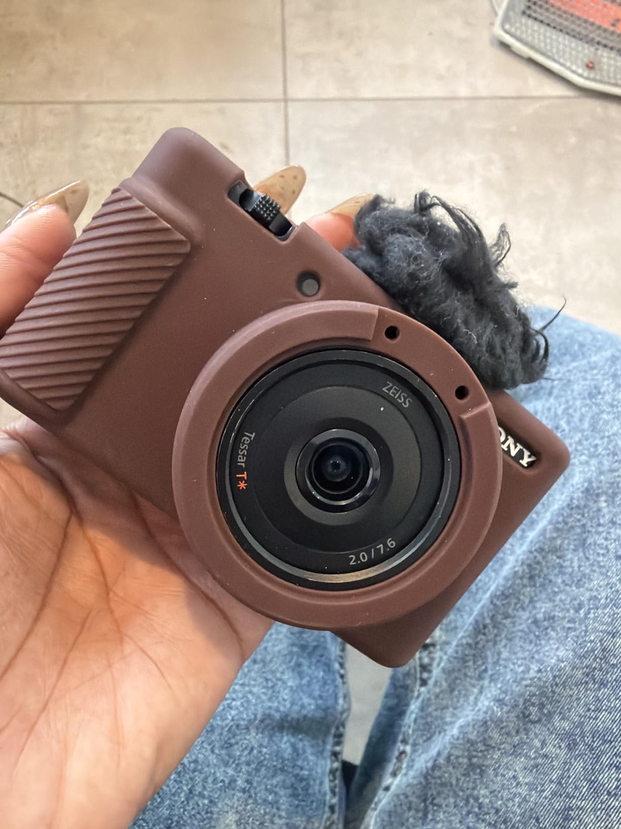Pocoukate Camera Case for Sony ZV-1, Anti-Scratch Slim Fit Soft DSLR Camera Sleeve with Screen Protector customer photo 2