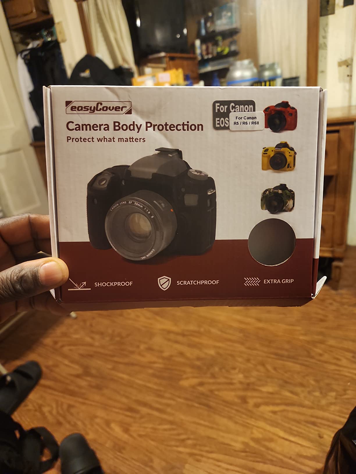 easyCover Silicone Camera Case for Canon R5 / R6 / R6 Mark II / R6 Mark III customer photo 1