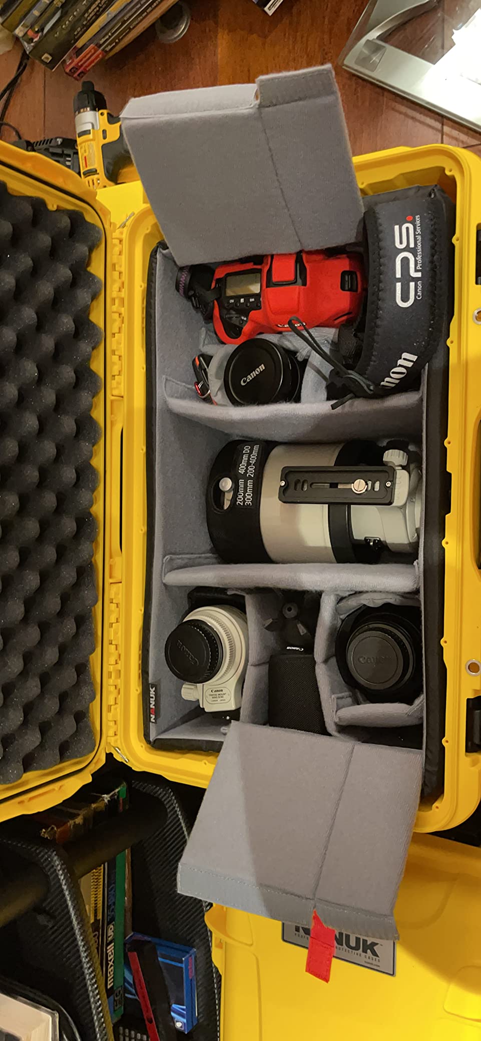 NANUK 938 Pro Photo Kit - Waterproof Travel Camera Hard Case with Padded Dividers and Wheels, 23.8
