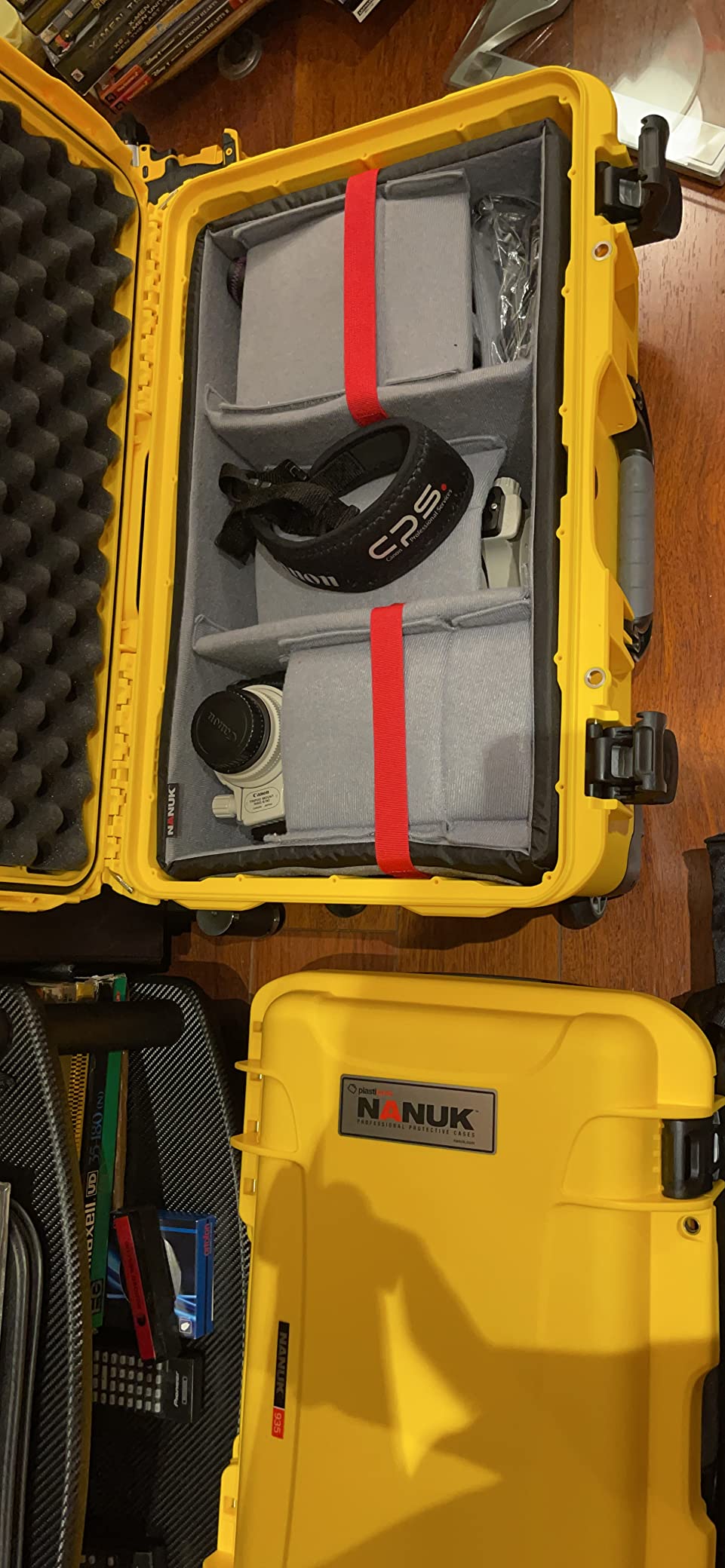 NANUK 938 Pro Photo Kit - Waterproof Travel Camera Hard Case with Padded Dividers and Wheels, 23.8