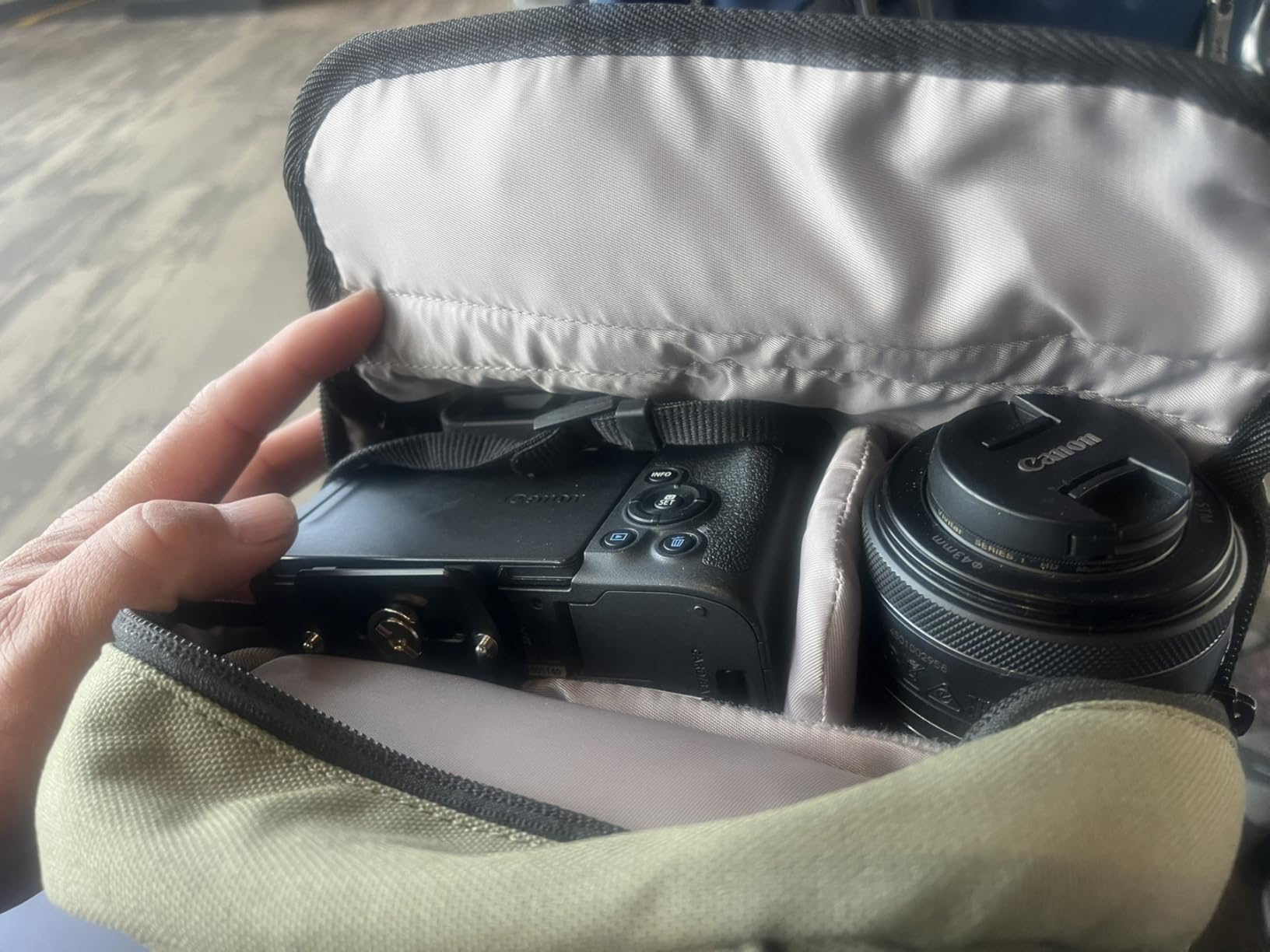 TULLIO Small Camera Bag, Lightweight Camera Sling Bag Waterproof DSLR/Mirrorless Crossbody Case with Rain Cover Everyday Shoulder Photgraphy Bag for Photographers customer photo 2