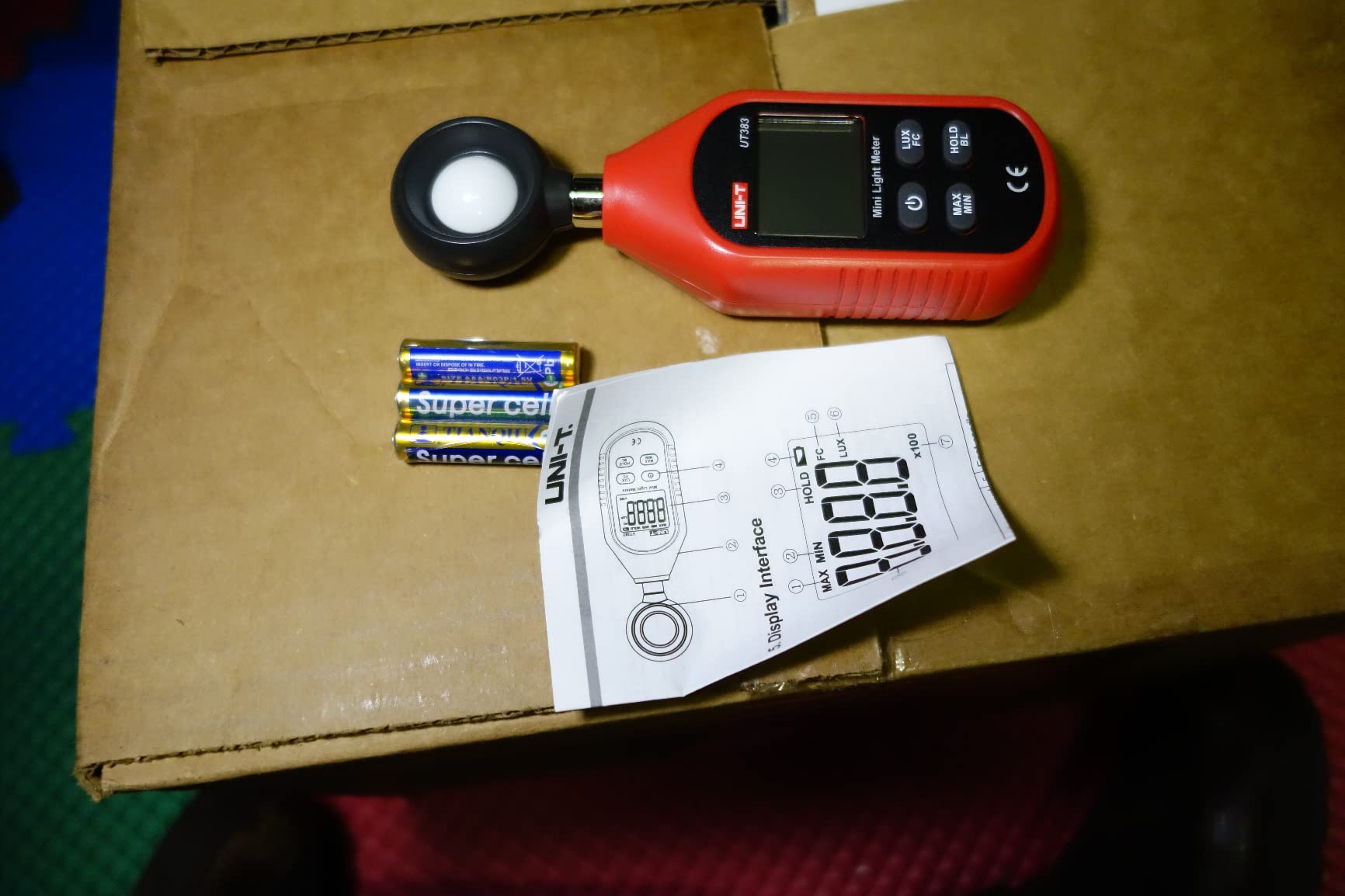 UNI-T UT383 Light Meter Lux Meter Lumens Digital Illuminance Meter 0~199,900 Lux customer photo 2