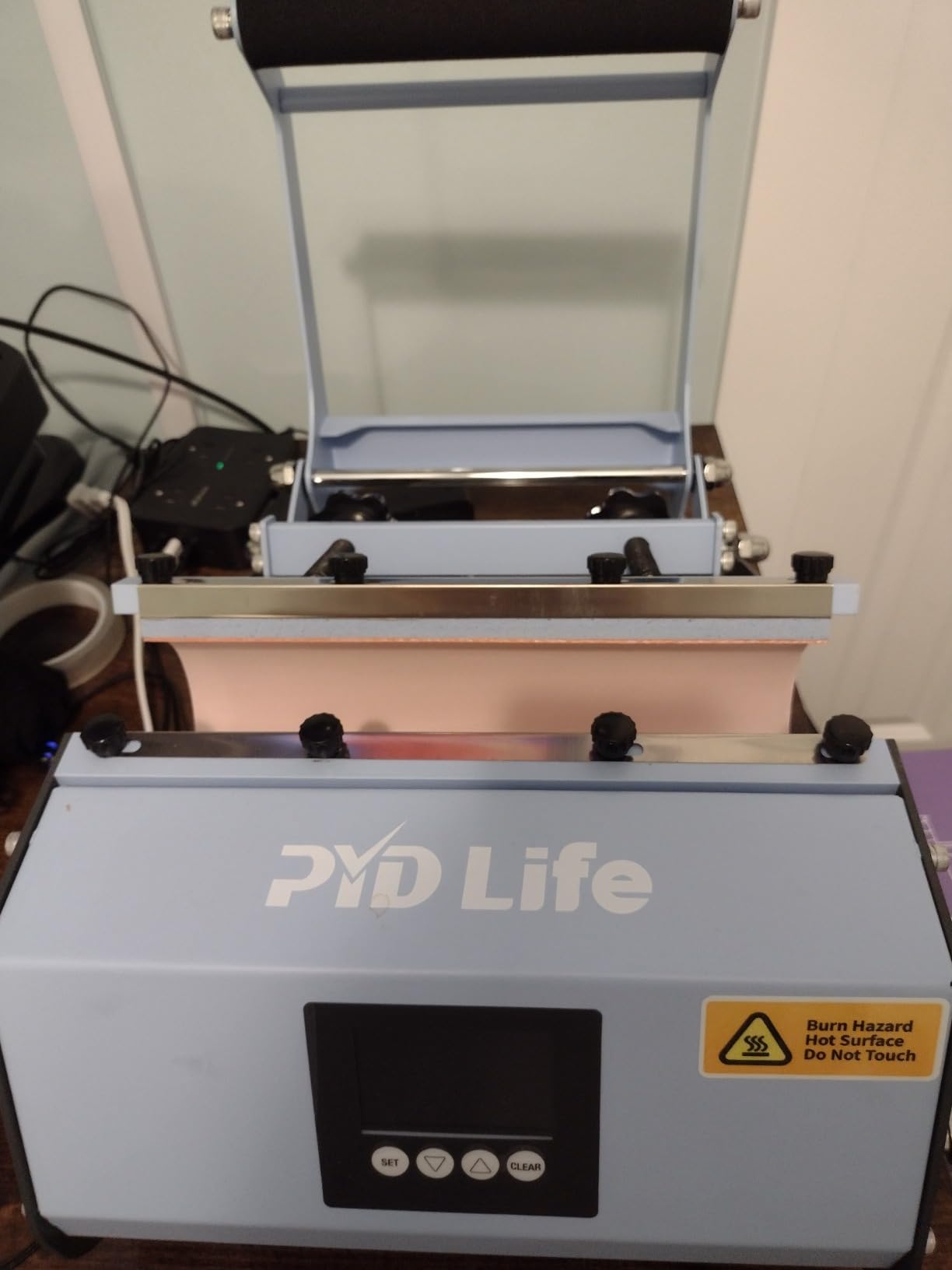 PYD Life 110 V Tumbler Heat Press Machine Blue Mug Press Machine for 30 OZ 20 OZ 16 OZ Straight Sublimation Blanks Skinny Tumbler 15 OZ 11 OZ Sublimation Ceramic Mugs Heat Transfer Print customer photo 2