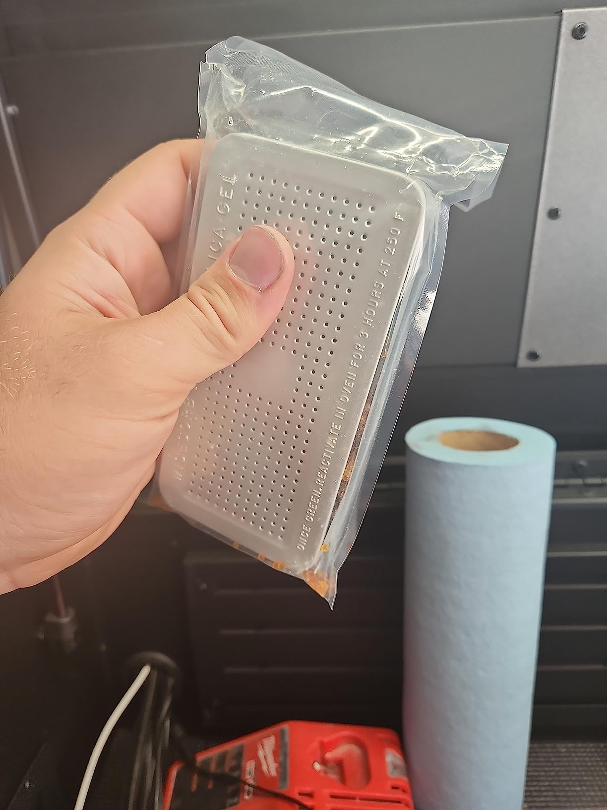 Wisesorb 100 Gram 3 Pack Indicating Silica Gel Canister, Gun Safe Dehumidifier (Orange to Green), Reusable Desiccant Canister Dehumidifier customer photo 1