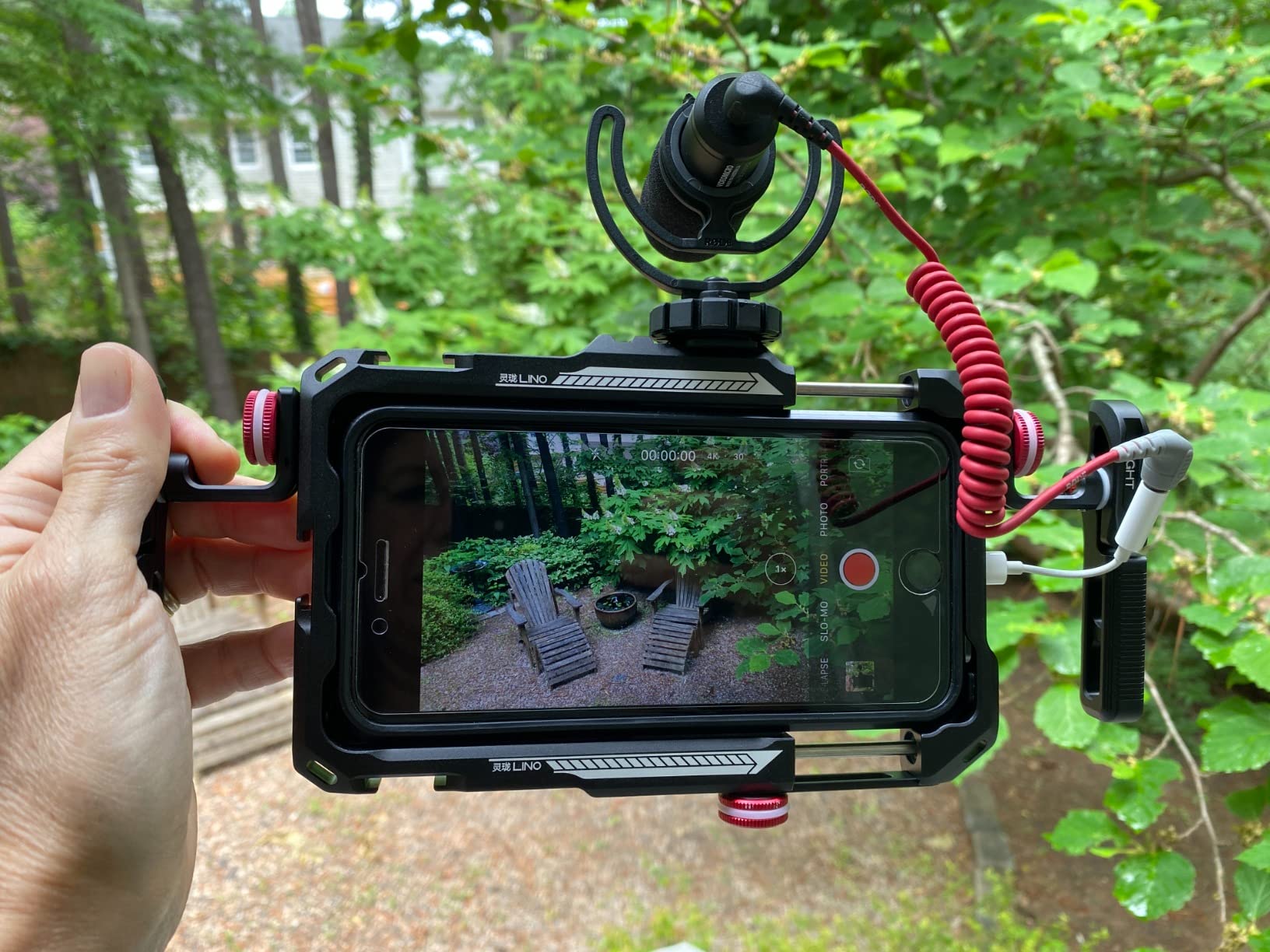 ULANZI Smartphone Video Rig with Handle, LINO Filmmaking Case Aluminum Alloy Phone Video Stabilizer Grip Tripod Mount for Video Maker Videographer with Cold Shoe for iPhone 16 15 Mini Pro Max 8 Plus customer photo 2