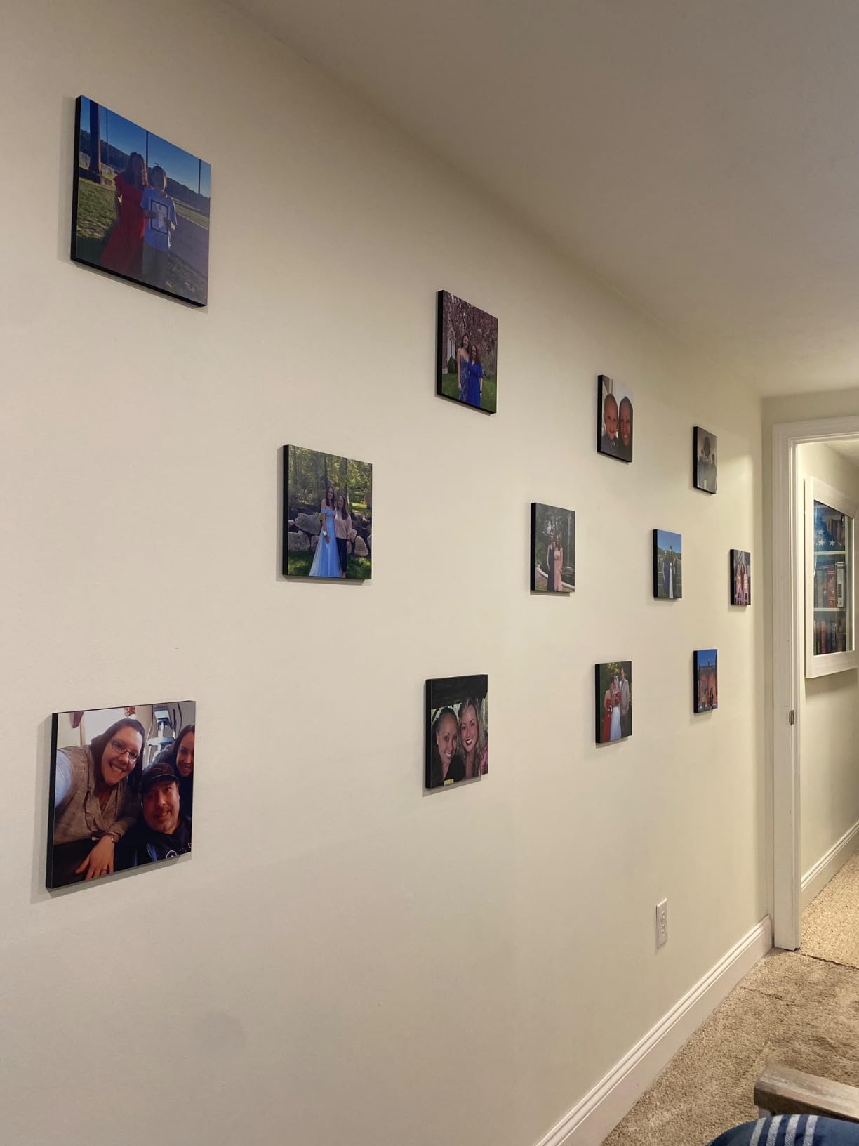 STORYLAB Storyboards Custom Canvas Photo Prints Custom with Your Photos - Peel and Stick No Damage - Personalized Canvas Prints - Gallery Wall Photo Tiles (4 Boards) customer photo 1