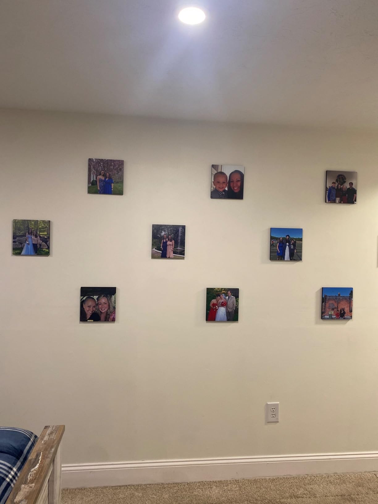 STORYLAB Storyboards Custom Canvas Photo Prints Custom with Your Photos - Peel and Stick No Damage - Personalized Canvas Prints - Gallery Wall Photo Tiles (4 Boards) customer photo 2