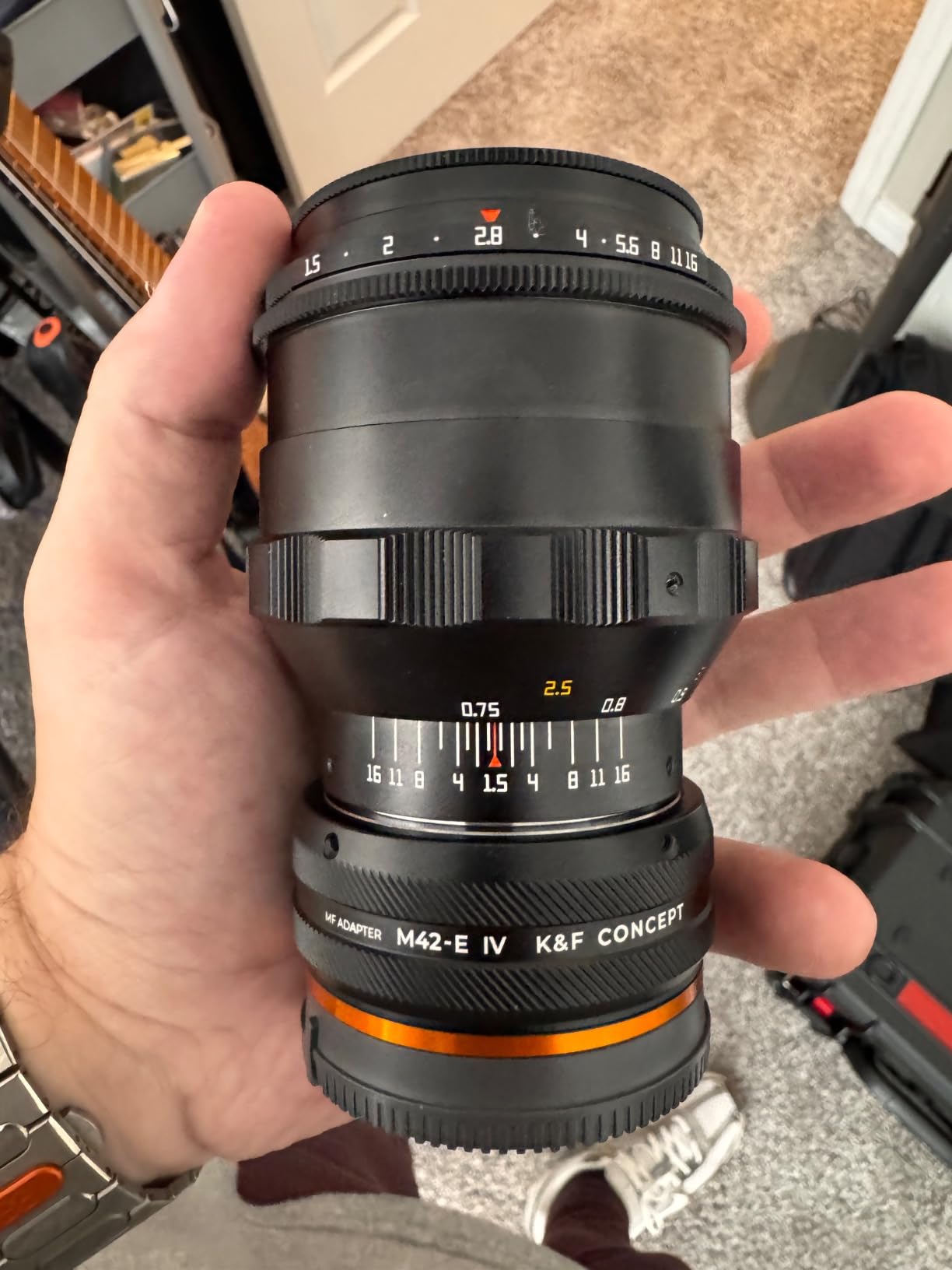 K&F Concept Lens Mount Adapter M42-NEX IV Manual Focus Compatible with M42 Lens and Sony E Mount Camera Body customer photo 2
