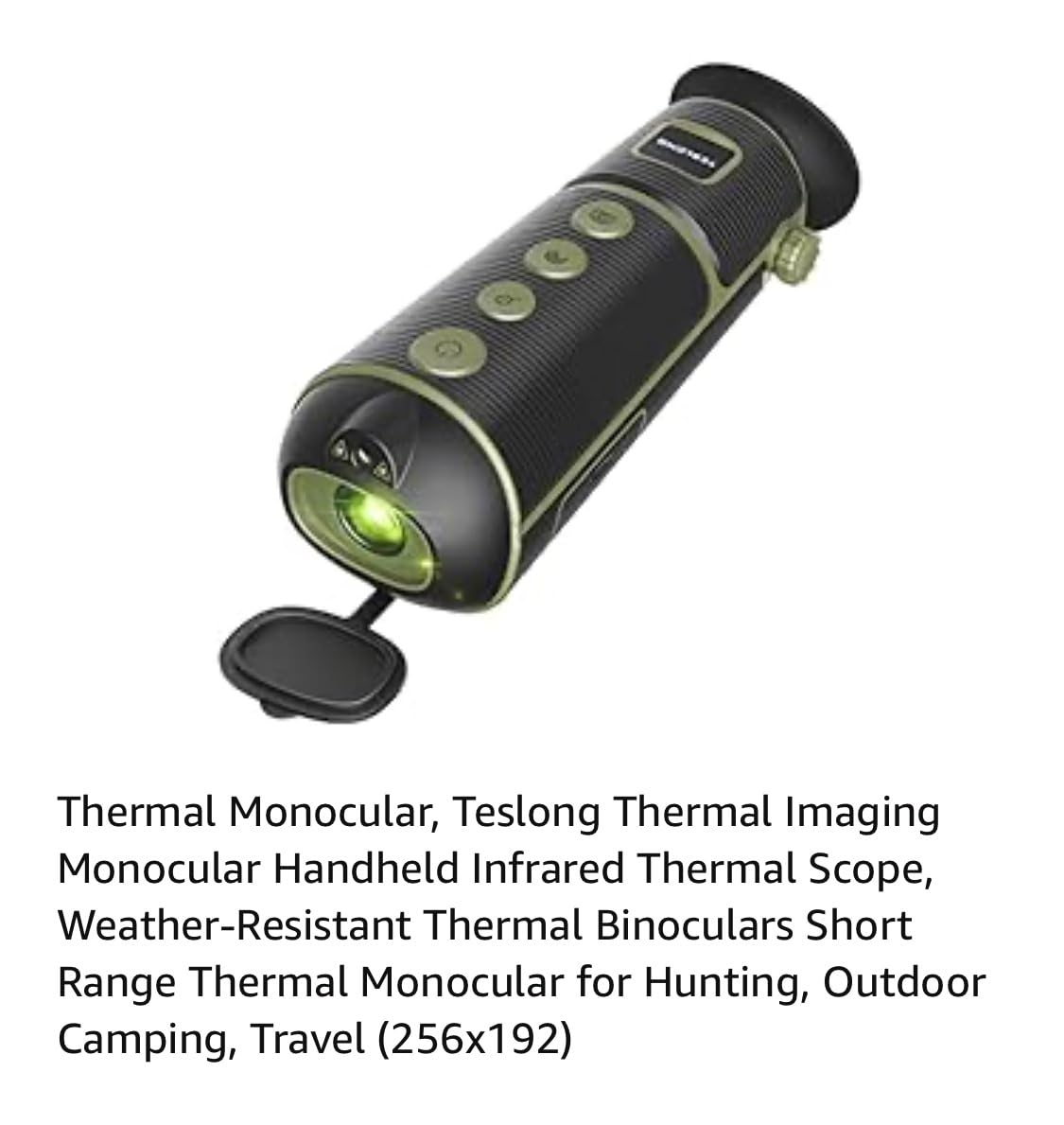 TESLONG TTS260 Thermal Imaging Monocular 256x192, IR Night Vision 25Hz, 4X Digital Zoom, 8 Color Palettes, Hotspot Tracking, 32GB, USB-C FileTransfer for Hunting, Patrol, Search & Rescue customer photo 2