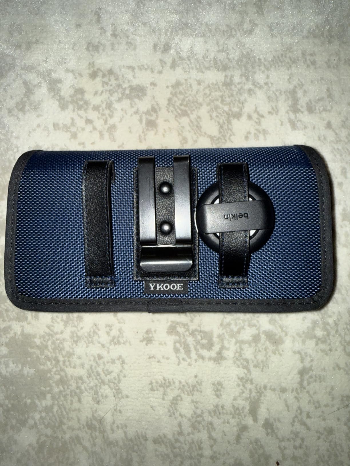 Belkin Apple AirTag Secure Holder with Clip - AirTag Holder - Durable Scratch Resistant AirTag Case - Apple Air Tag Case with Spring Loaded Clip - Attach to Backpack, Clothing, & Luggage - Dark Gray customer photo 1