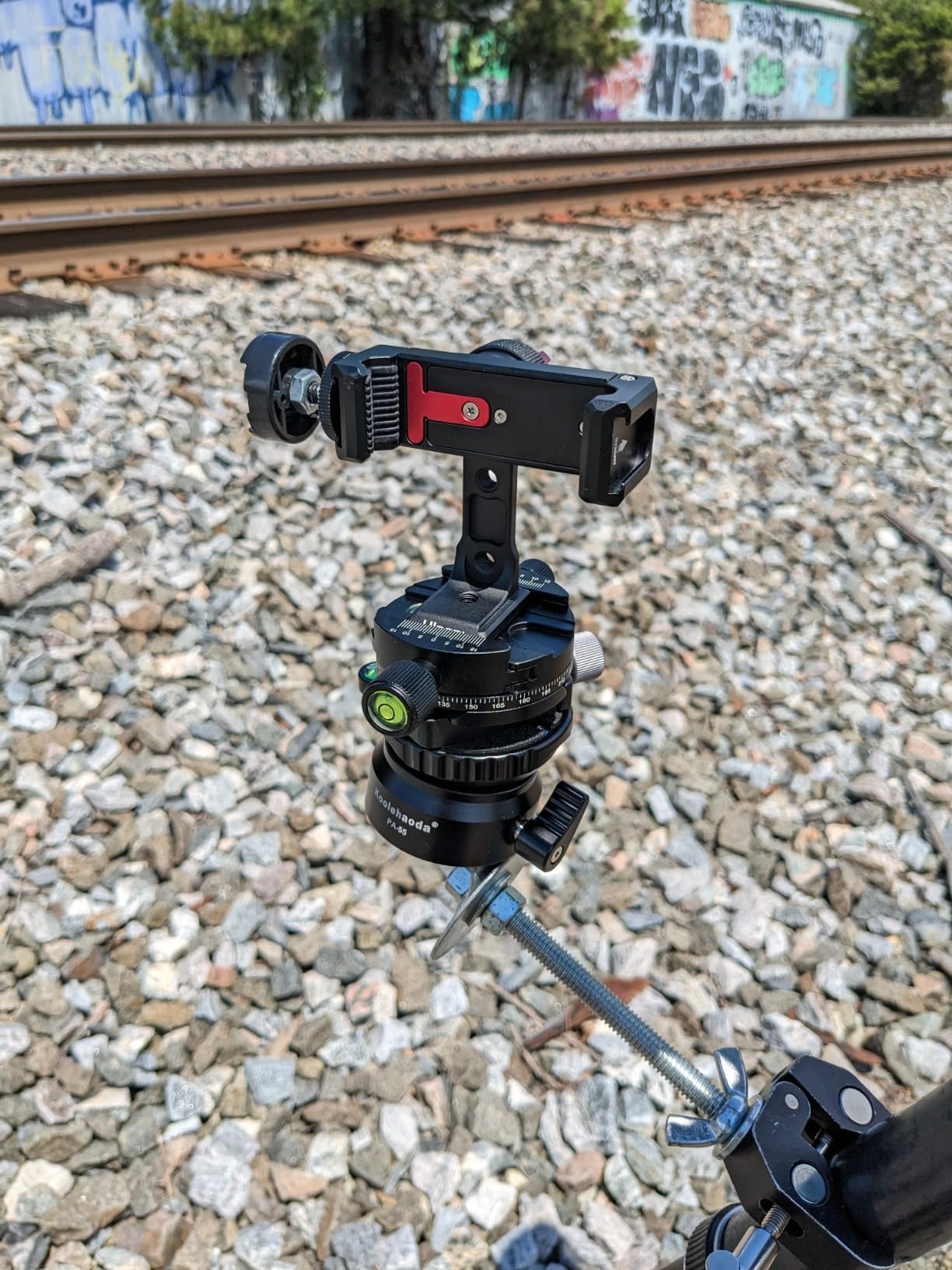 Koolehaoda Tripod Head Leveling Base Camera Leveler, Aluminum Half Ball Inclination 15°, 1/4