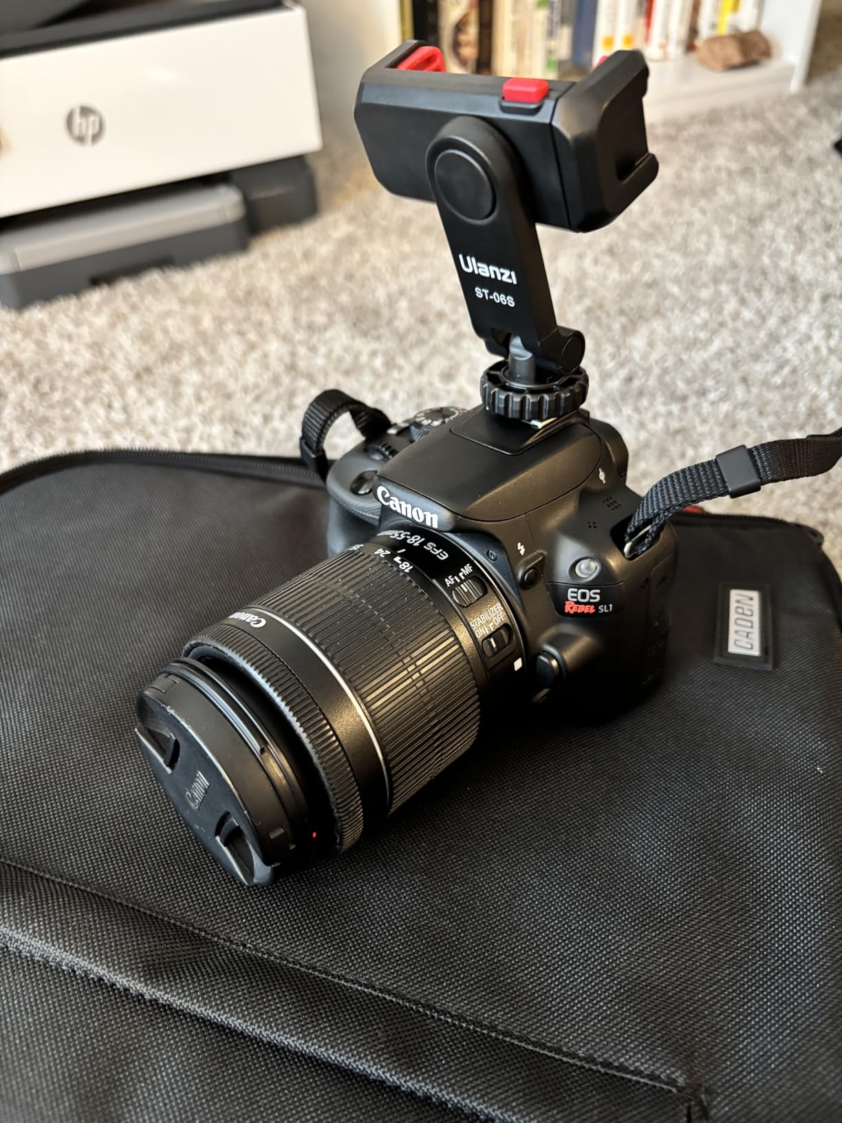 Phone Tripod Mount Holder for iPhone - ULANZI ST-06S Camera Hot 2 Cold Shoe Phone Mount Compatible for iPhone Android Sony Canon DJI Ronin S/SC Zhiyun Gimbals customer photo 2