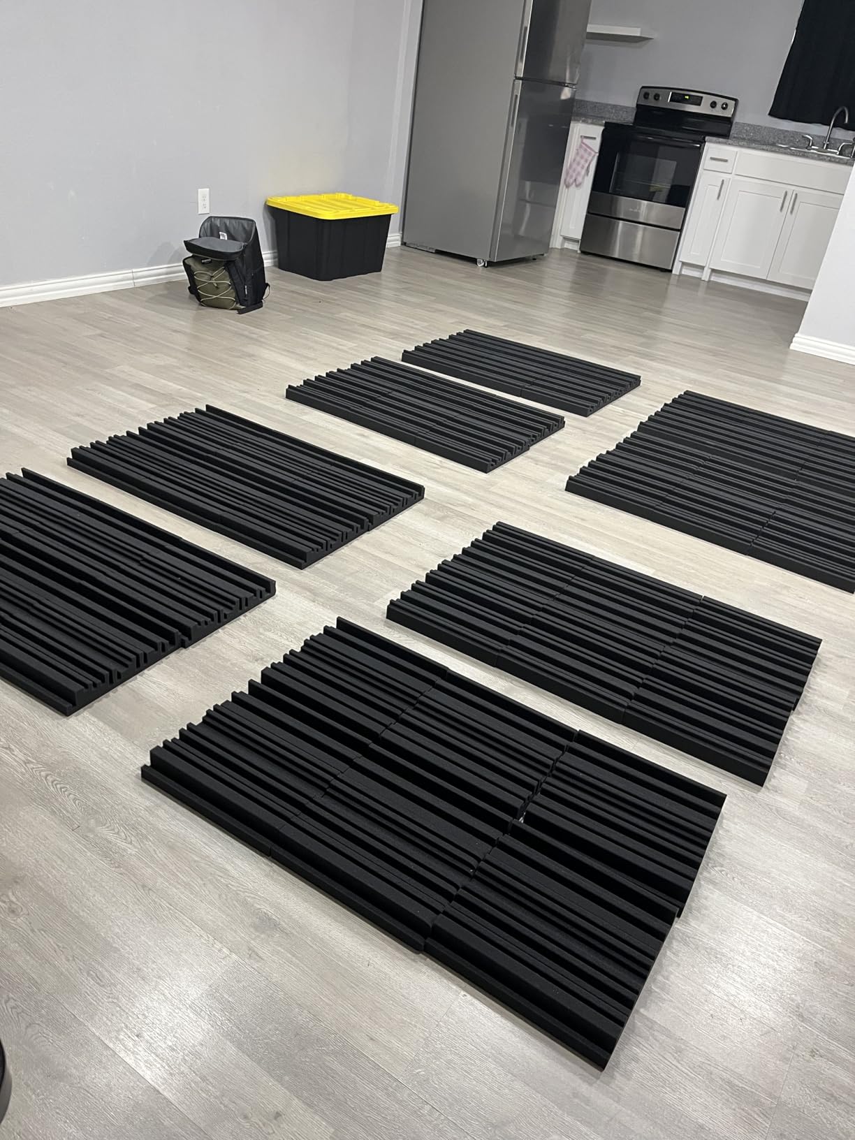 TroyStudio Thick Acoustic Foam Panels, 12 X 12 X 2 Inch 36 Pcs Broadband Sound Absorbing Foam, Dense Soundproof Padding Tile, Recording Studio Foam Absorber customer photo 2