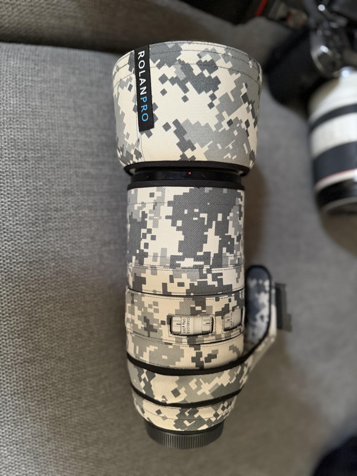 ROLANPRO Waterproof Lens Cover for Canon RF 100-500mm F/4.5-7.1 L is USM Camouflage Rain Cover-#10 Tree Waterproof customer photo 1