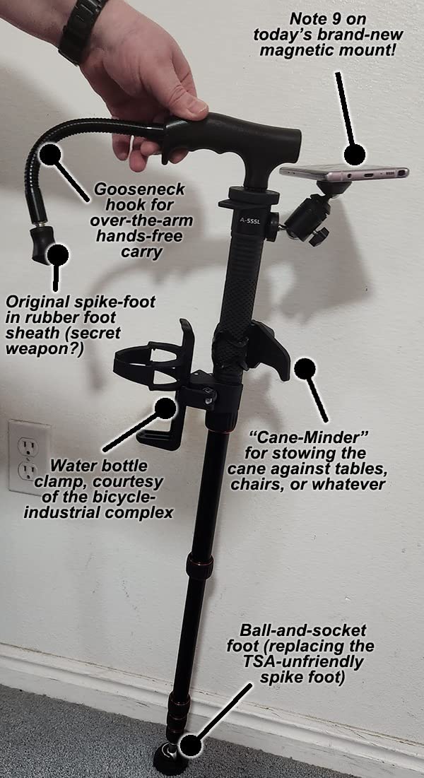 Manbily Camera Monopod Aluminum Portable Compact Lightweight Travel Monopod with Walking Stick Handle customer photo 2