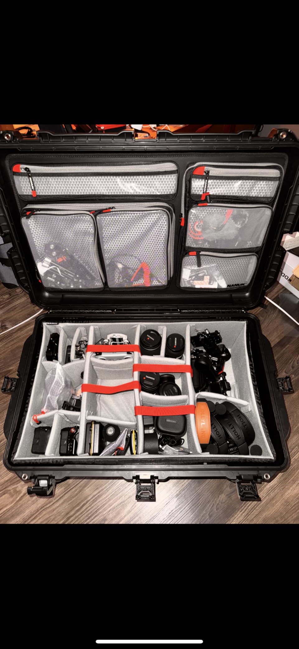 NANUK 963 Pro Photo Kit - Waterproof Travel Camera Hard Case with Padded Dividers and Wheels, 32.5