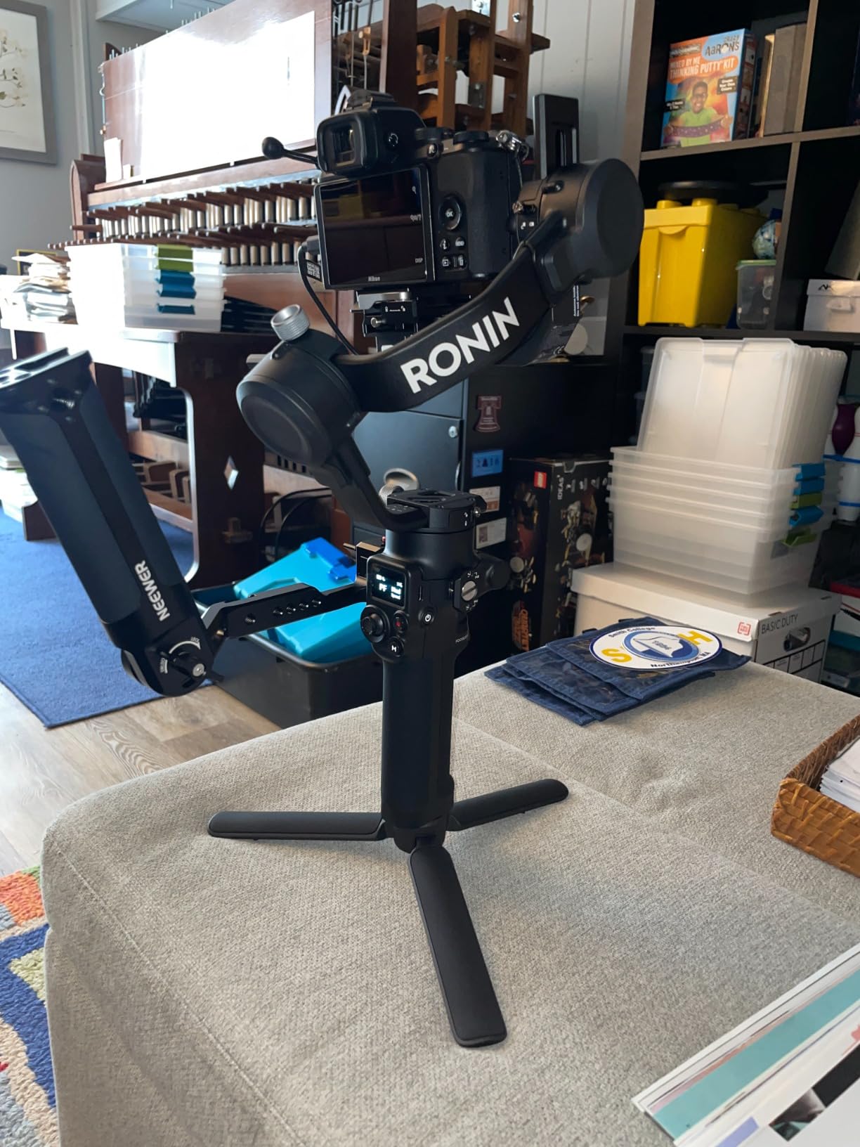 NEEWER Adjustable Sling Handle Grip Compatible with DJI Ronin RS4 RS3 Mini RS 3 Pro RS 2 RSC 2 Gimbal Stabilizer for Low Angle Shot, Max Load 13.2lb, ST49 customer photo 2