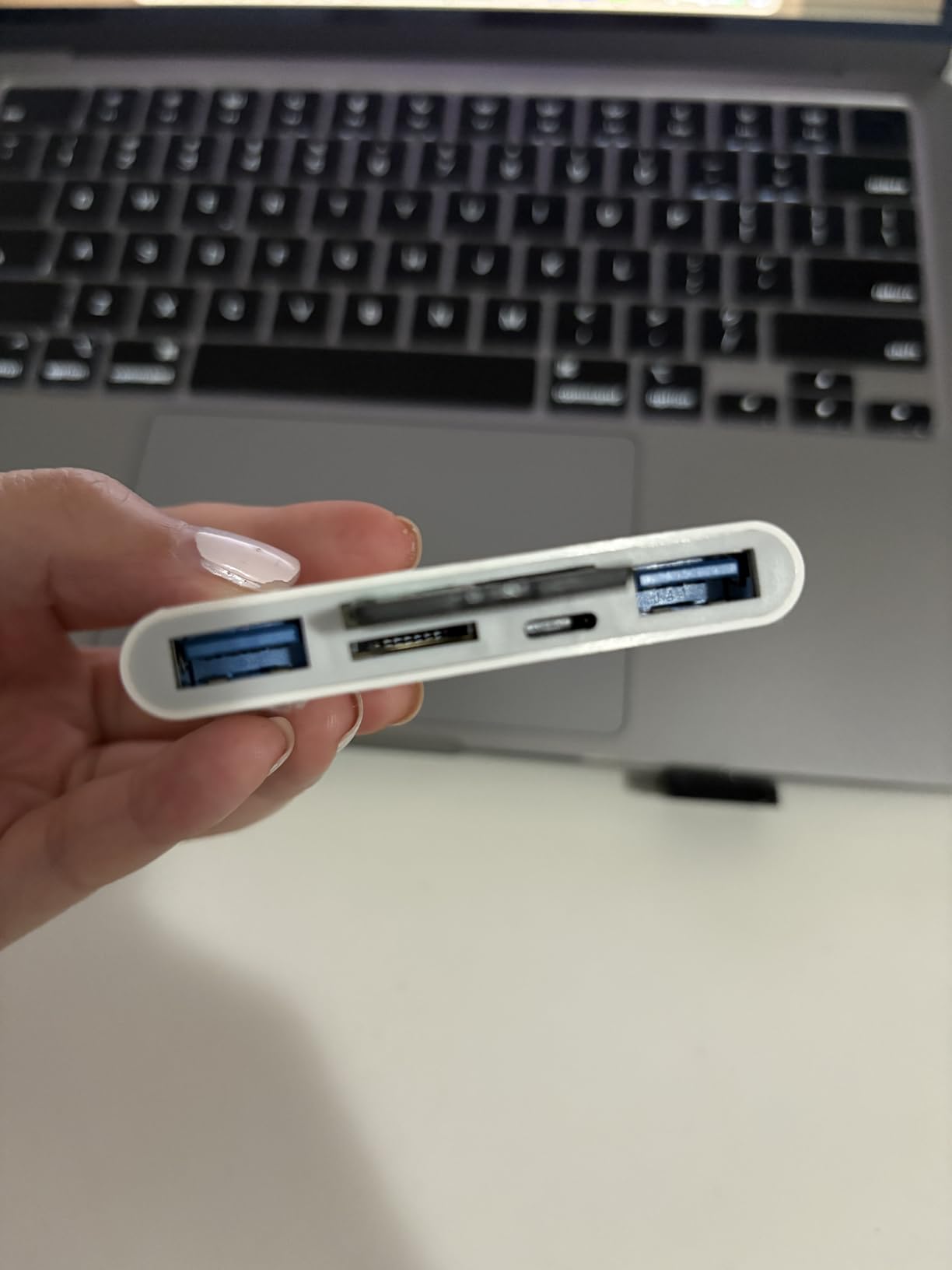 5-in-1 Memory Card Reader, USB OTG Adapter & SD Card Reader for i-Phone/i-Pad, USB C and USB A Devices with Micro SD & SD Card Slots, Supports SD/Micro SD/SDHC/SDXC/MMC customer photo 2