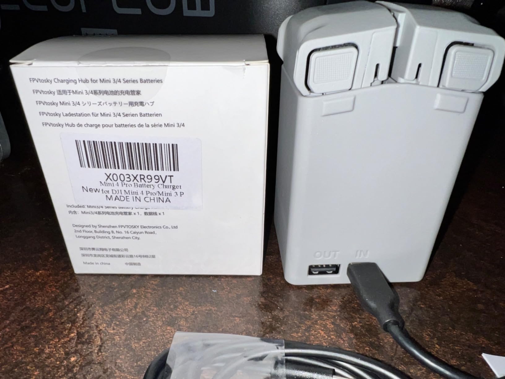 AMAZEAR Battery Charger for DJI Mini 5 Pro/Mini 4 3 - Two-Way Charging Hub with Dual Batteries Rapid Charging customer photo 1