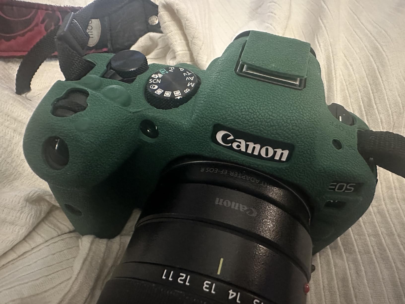 Rieibi EOS R6 R6 Mark II Camera Case, Silicone Camera Protective Case for Canon eos R6 R6 Mark II Digital Camera - Green customer photo 2