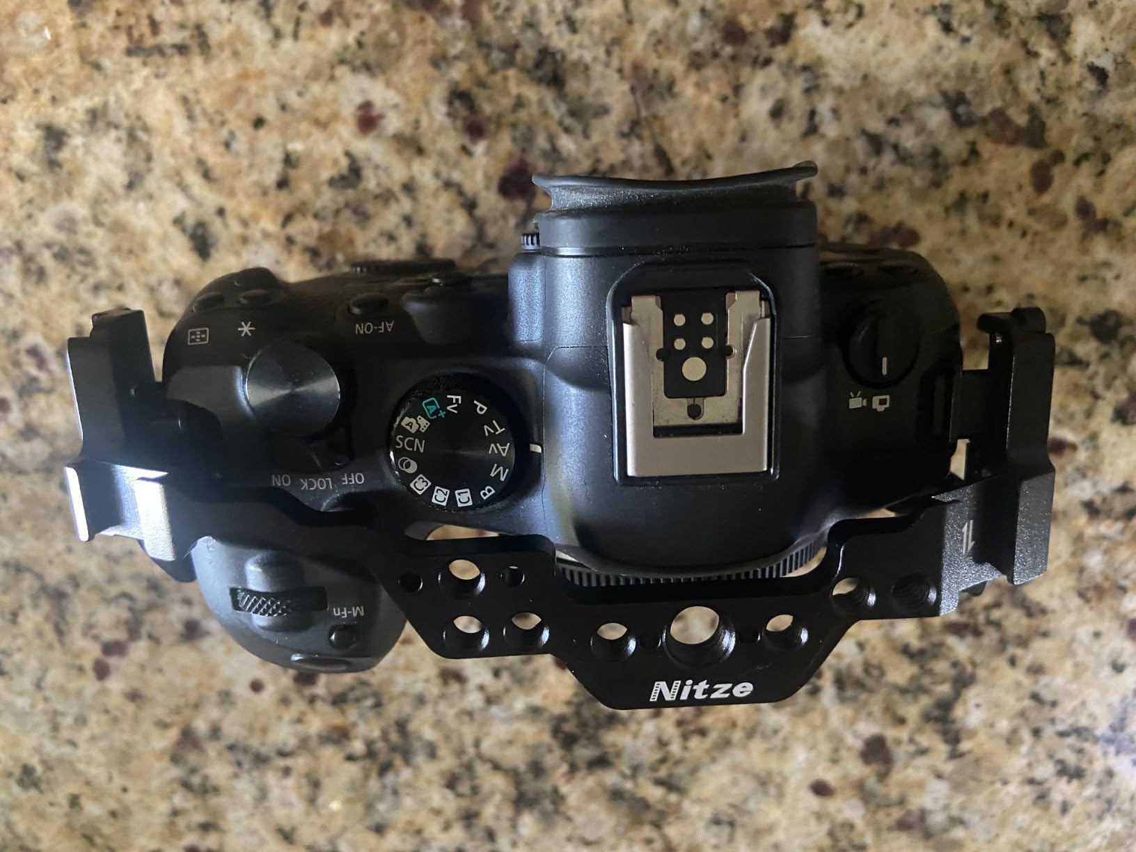 Cage for Canon R6 Mark III/ R6 Mark II/ R5 C/ R5/ R6, with Built-in Cold Shoes, NATO Rail and Arca Quick Release Plate - T-C04A customer photo 2