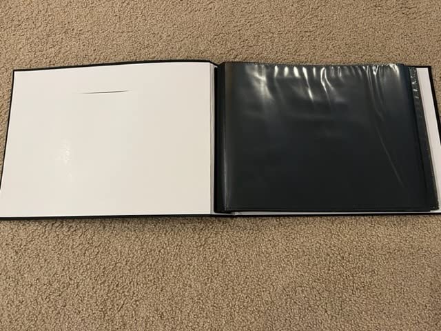 Aevdor 8x10 Photo Album 168 Pockets Holds 168 Photos, Large Capacity Leather Cover, Photo Book for Family Wedding Baby Party Holiday and Christmas Pictures, Black customer photo 2