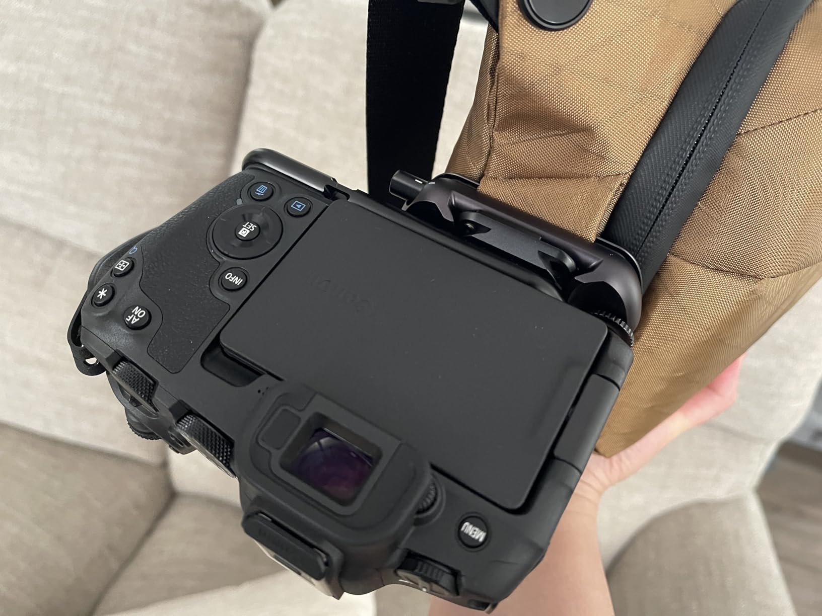 Micro Clutch L-Plate Camera Hand Strap, For Mirrorless Cameras, Low-Profile Finger Loop, Battery Access, ARCA-Compatible Baseplate, Secure and Comfortable, Camera Straps for Photographers customer photo 2