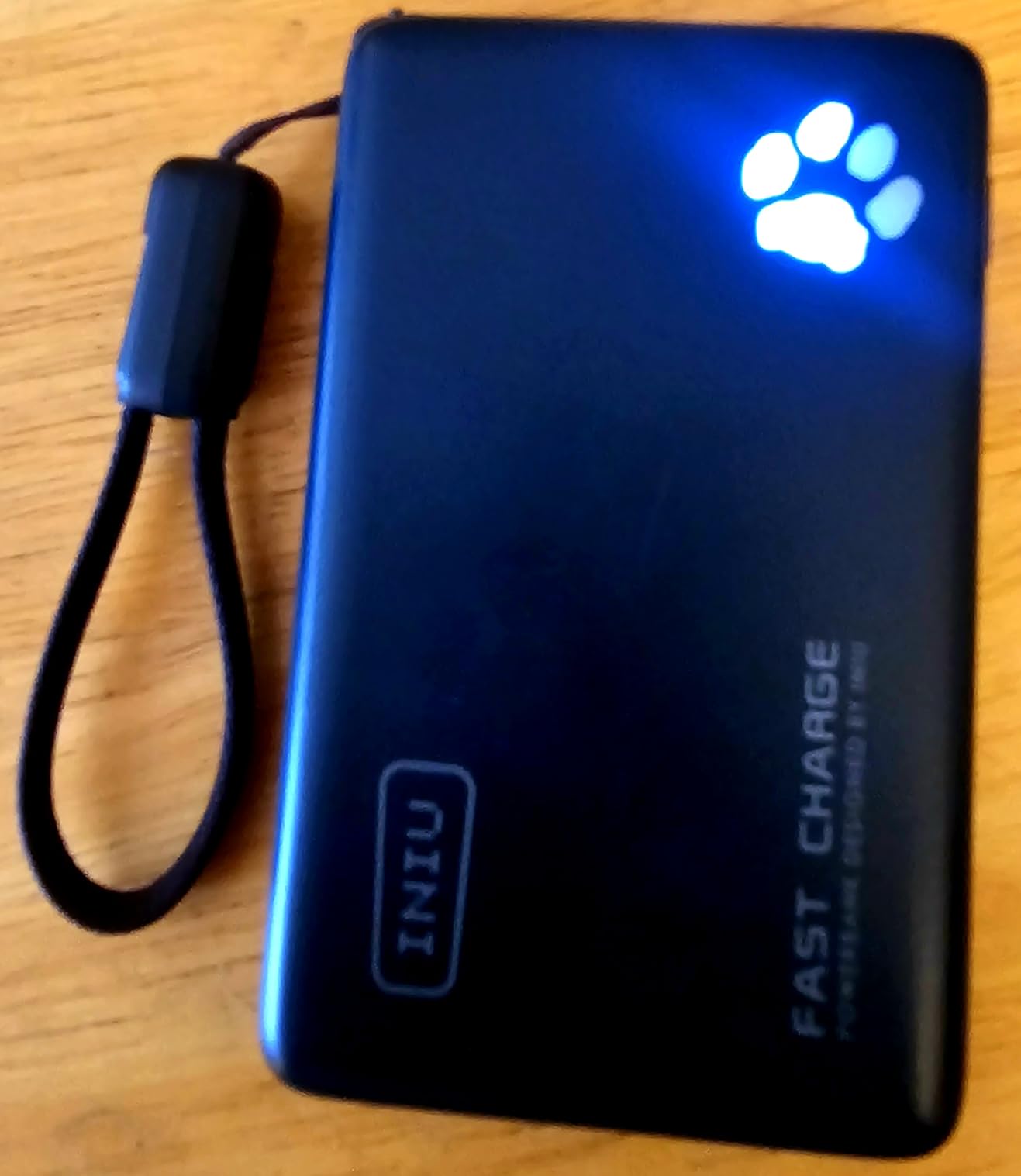 INIU Portable Charger, Ultra Slim 45W Fast Charging with Attached USB C Cable, Flight-Safe 10000mAh PD Power Bank Battery Pack, Travel Essential Phone Powerbank for iPhone 17 16 Samsung S25 Google etc customer photo 1