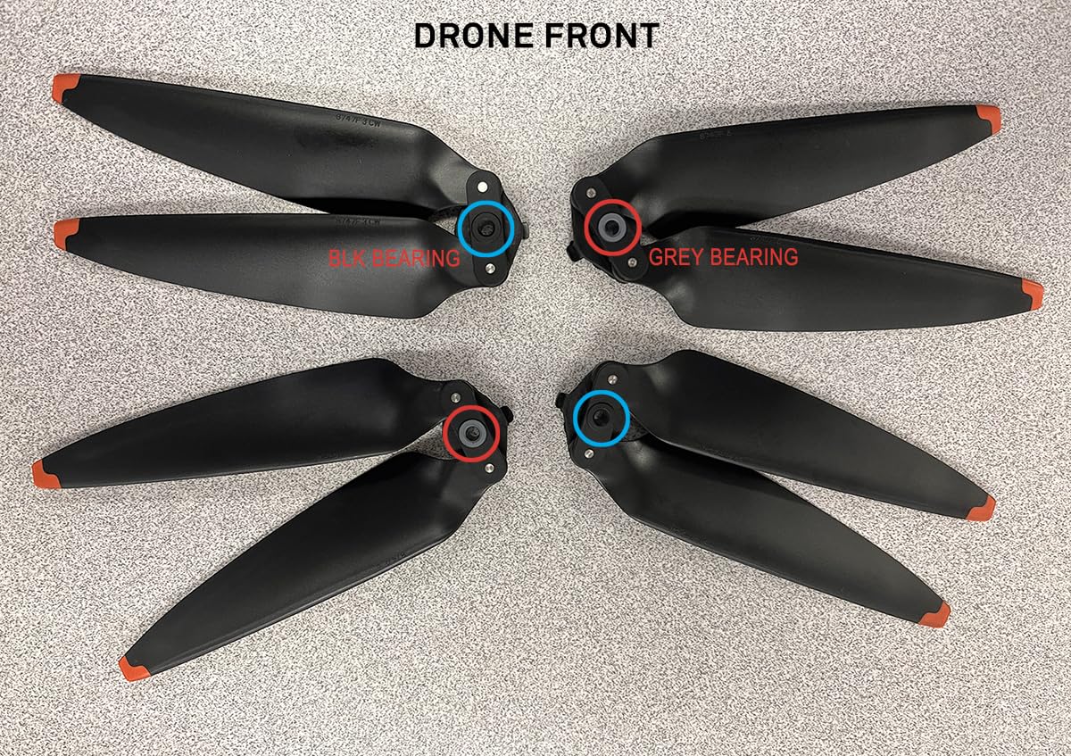 Propellers for DJI Air 3S/Air 3 Replacement Prop Blades Low Noise Accessories for DJI Mavic Air 3/Air 3S Drone Accessories 8Pcs Orange Tips customer photo 2