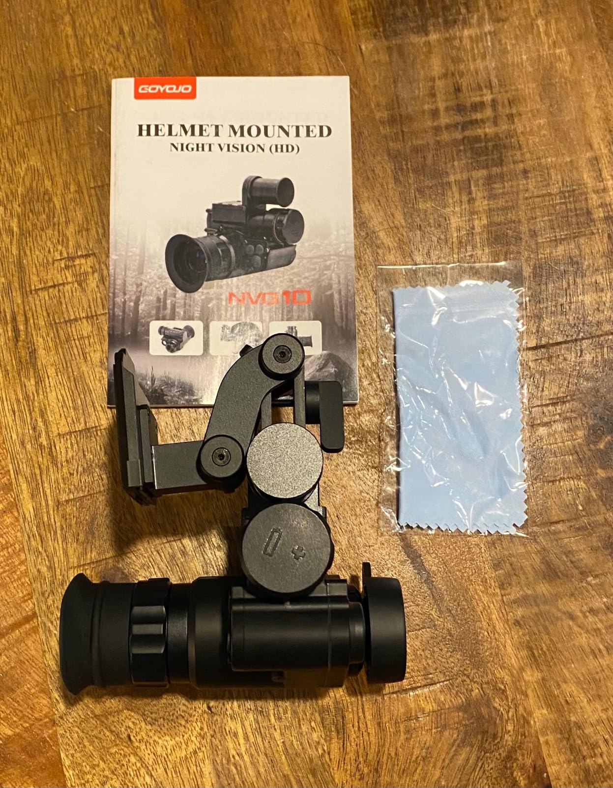 GOYOJO Night Vision Goggles Helmet-Mounted Monocular | 1080P HD NVG with 3X Zoom & Adjustable Infrared | IP66 Waterproof customer photo 2