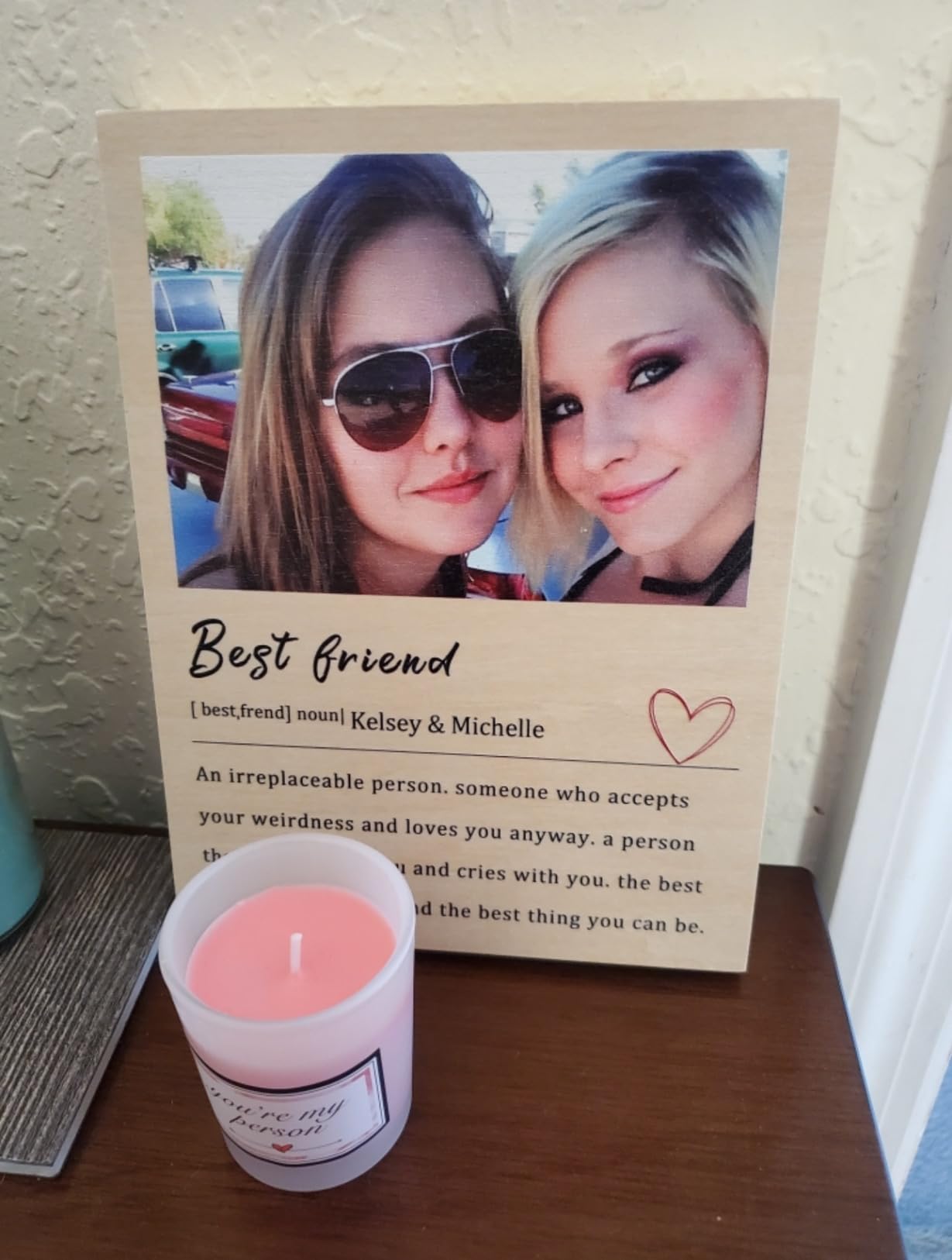 Custom Wood Prints with Your Photos and Text - Personalized Photo Birthday Gifts, Unique Mom Dad Best Friend Gift, Valentine's Day Gifts for Boyfriend from Girlfriend, Family Christmas Gifts customer photo 1