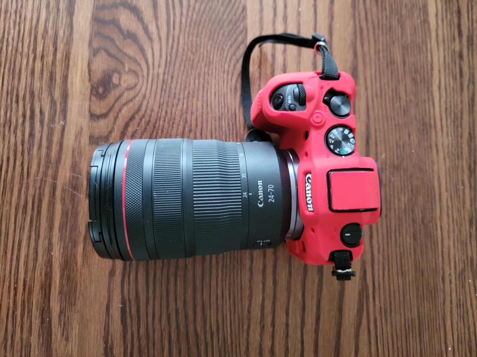 Rieibi EOS R8 Case - Soft Silicone Protective Case for Canon EOS R8 - Lightweight - Red customer photo 1