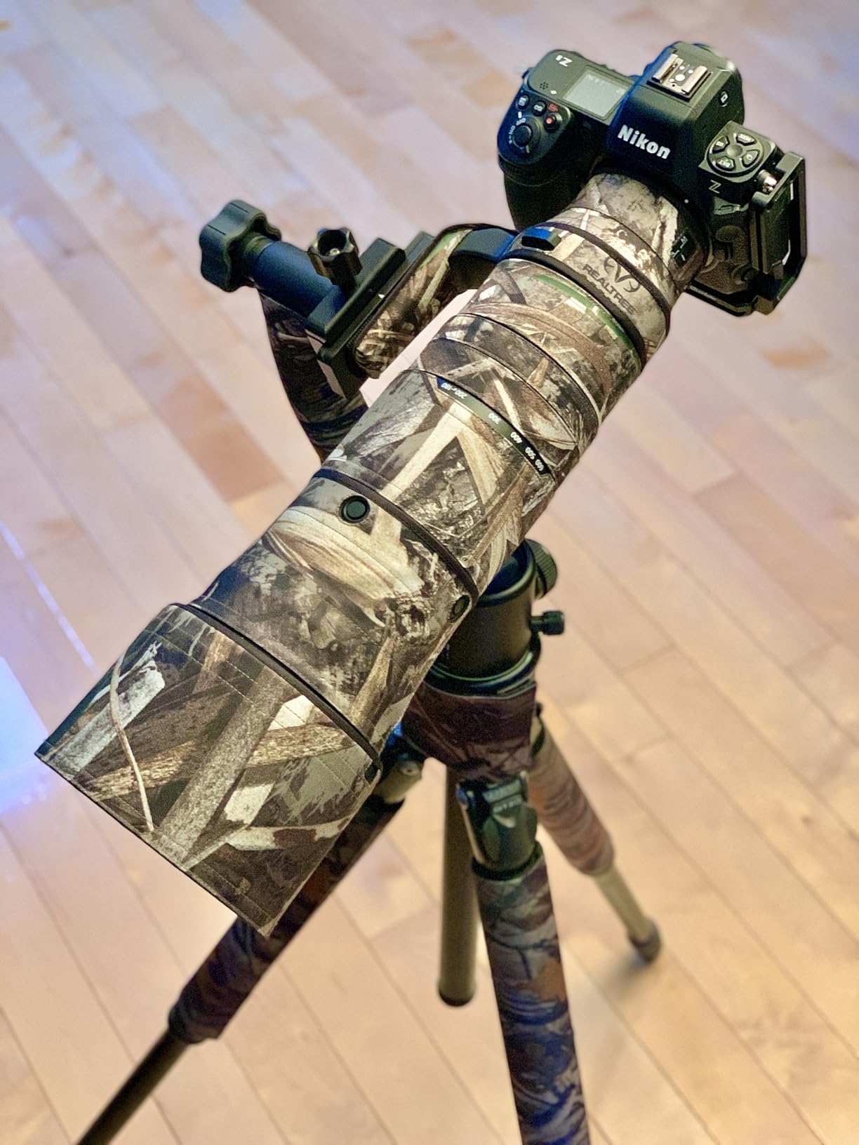 ROLANPRO Waterproof Camouflage Lens Cover for Nikon Z 180-600mm F/5.6-6.3 VR Lens Protective Sleeve Case Clothing-#UCP Waterproof customer photo 1