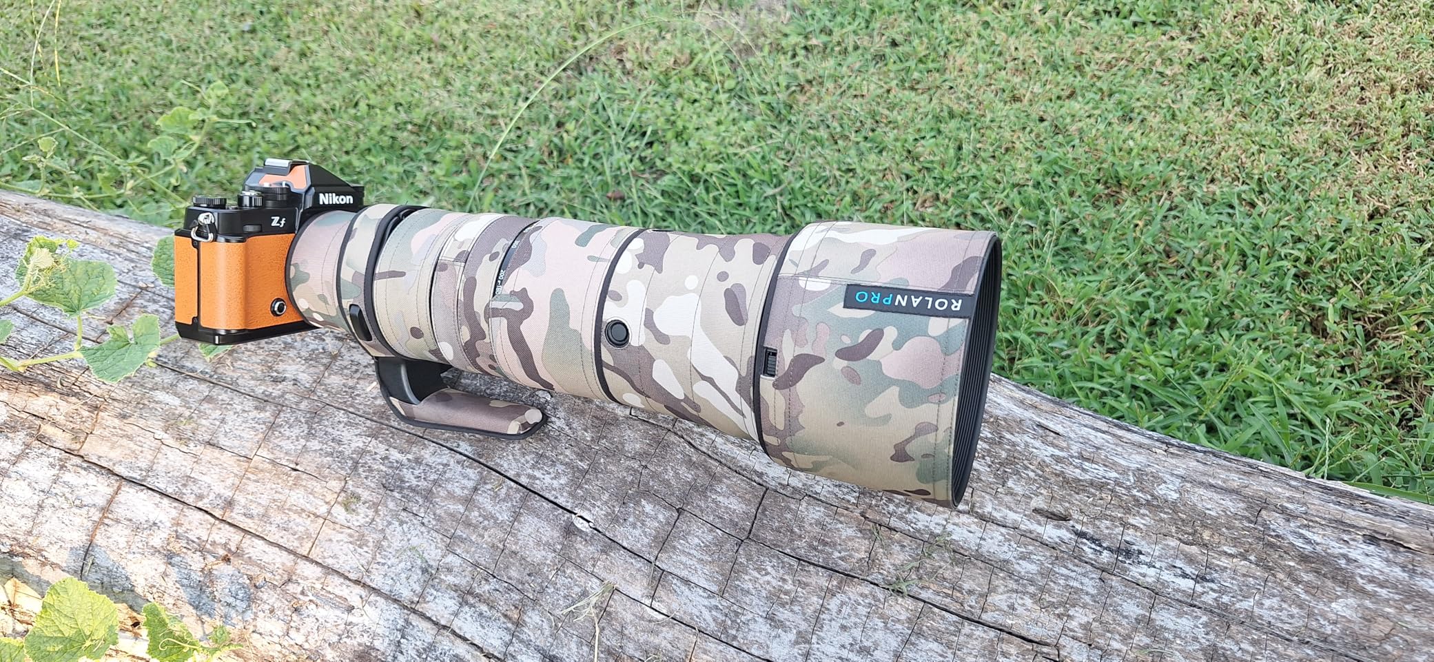 ROLANPRO Waterproof Camouflage Lens Cover for Nikon Z 180-600mm F/5.6-6.3 VR Lens Protective Sleeve Case Clothing-#UCP Waterproof customer photo 2