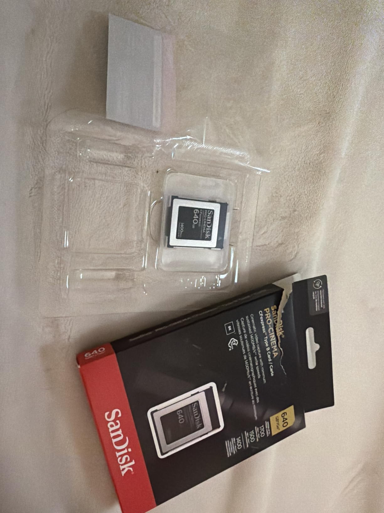 640GB PRO-Cinema CFexpress Type B - Up to 1700MB/s Read Speeds, 8K Video Capture, CFexpress Type B Card customer photo 2